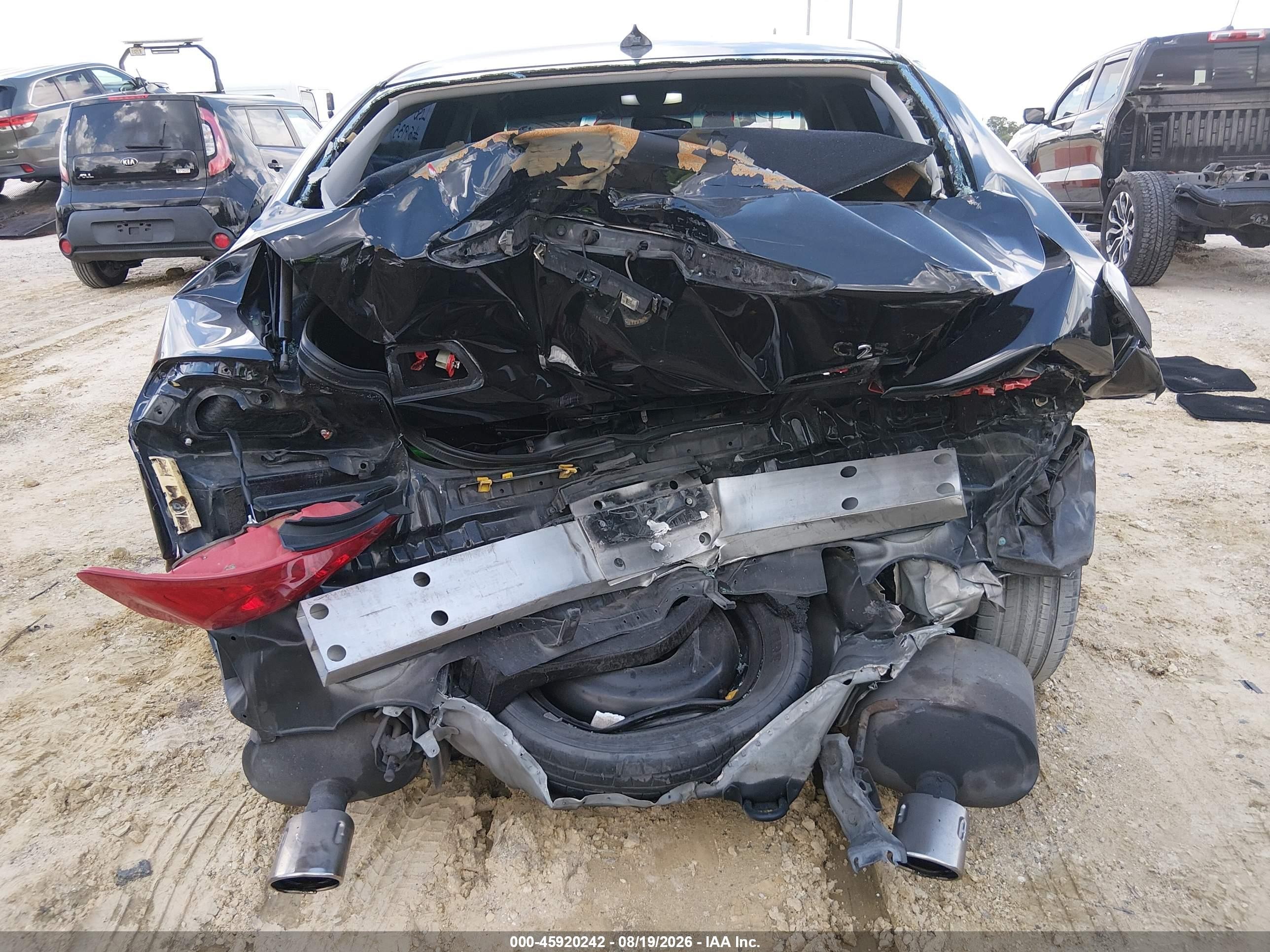 2012 Infiniti G25 Journey Черный vin: JN1DV6AP3CM811910