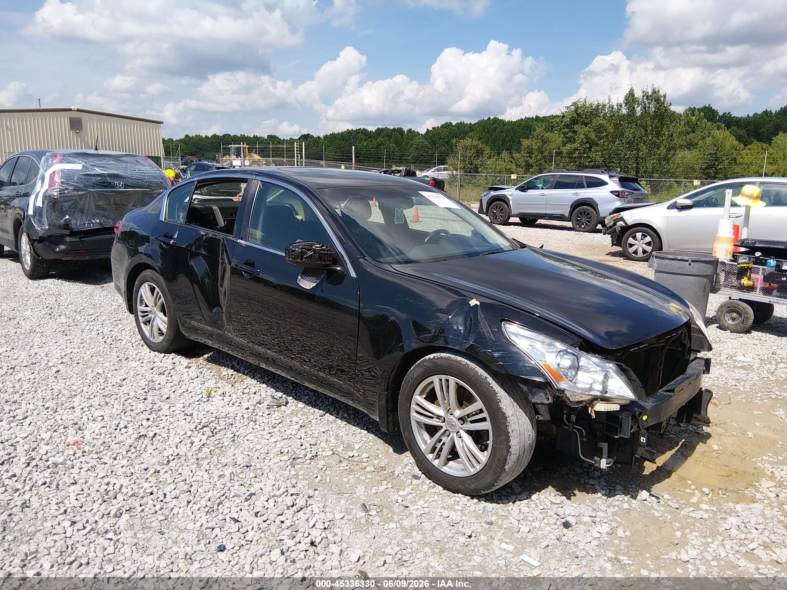 2011 Infiniti G25 Journey Черный vin: JN1DV6AP4BM601184