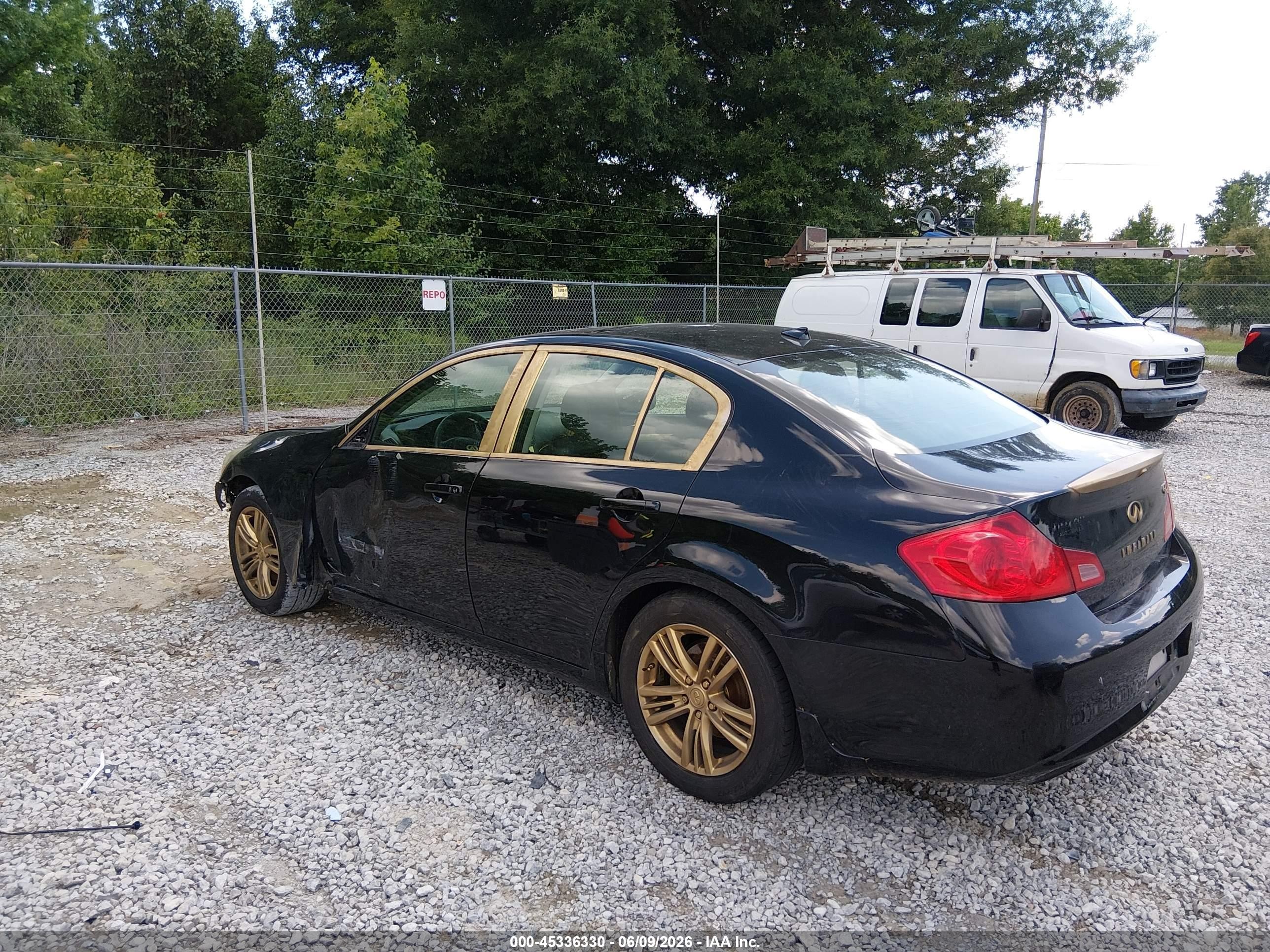 2011 Infiniti G25 Journey Черный vin: JN1DV6AP4BM601184