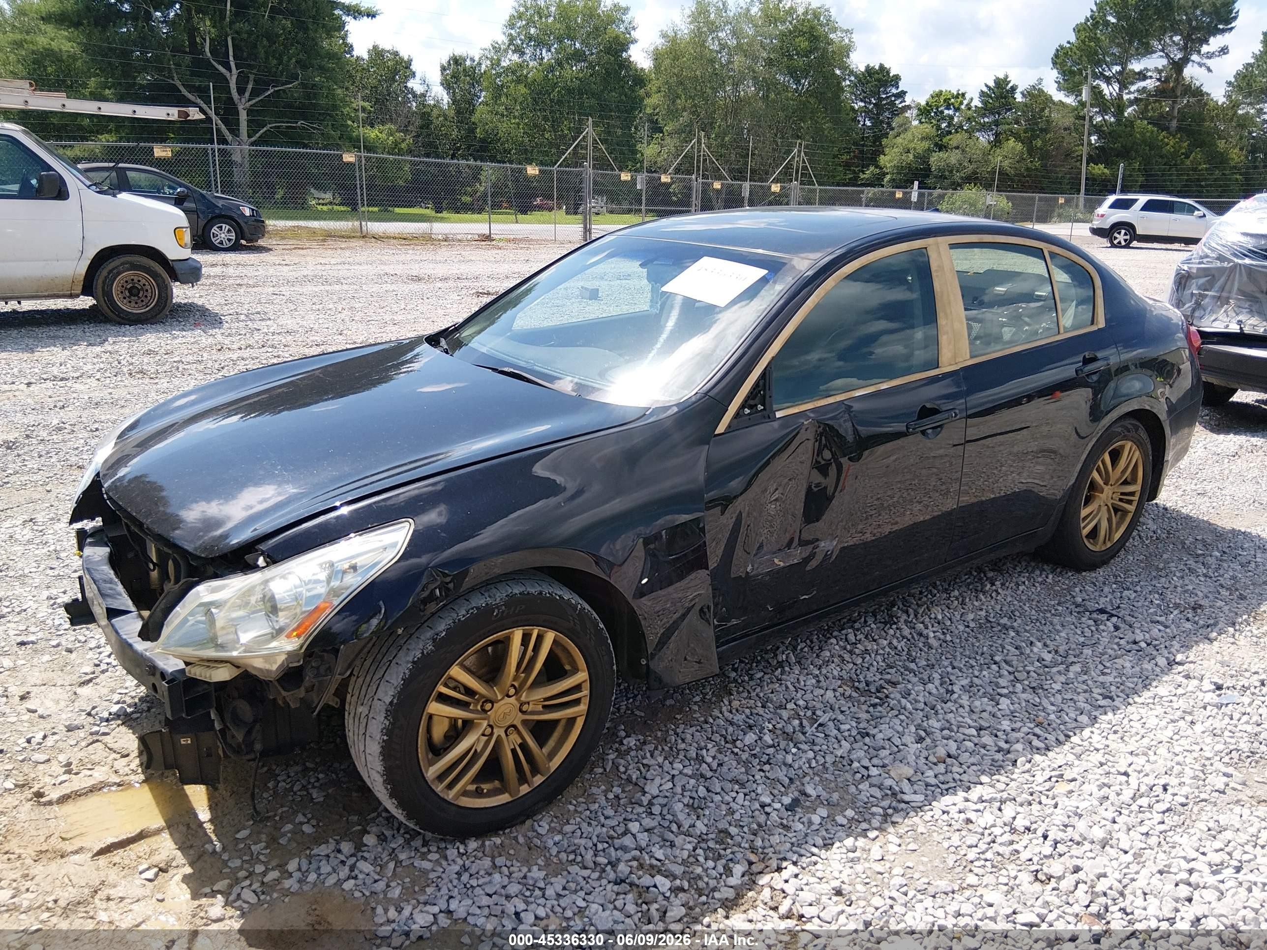 2011 Infiniti G25 Journey Черный vin: JN1DV6AP4BM601184