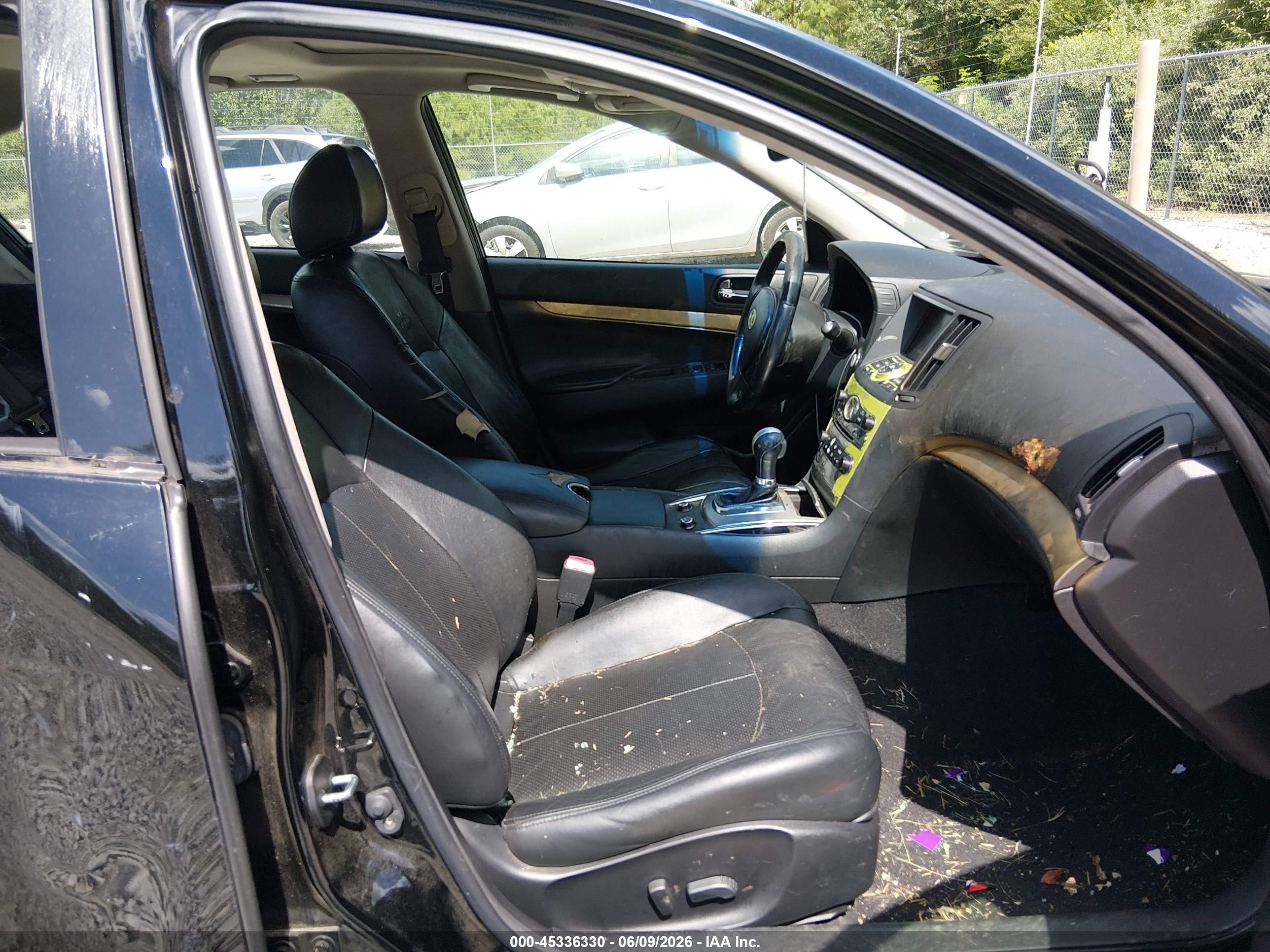2011 Infiniti G25 Journey Черный vin: JN1DV6AP4BM601184