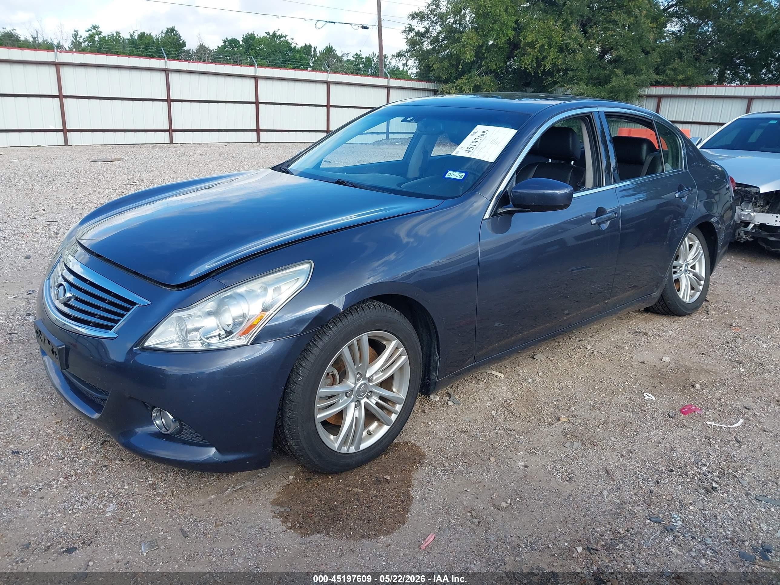 2011 Infiniti G25 Journey Gray vin: JN1DV6AP4BM830691