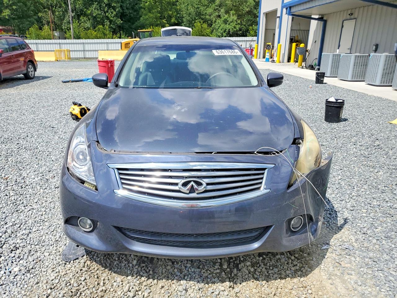2011 Infiniti G25 Sedan Base Charcoal vin: JN1DV6AP4BM831193