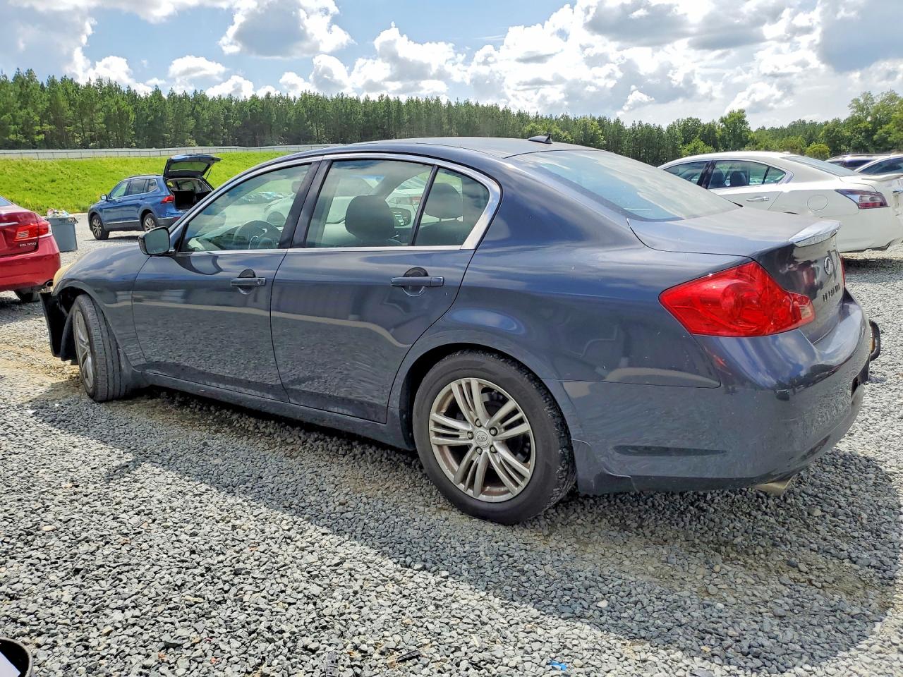 2011 Infiniti G25 Sedan Base Charcoal vin: JN1DV6AP4BM831193