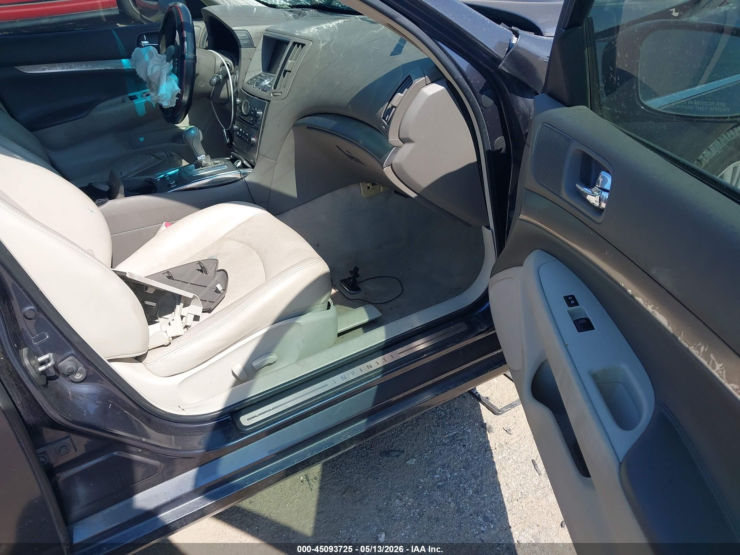2012 Infiniti G25 Journey Синий vin: JN1DV6AP4CM701321