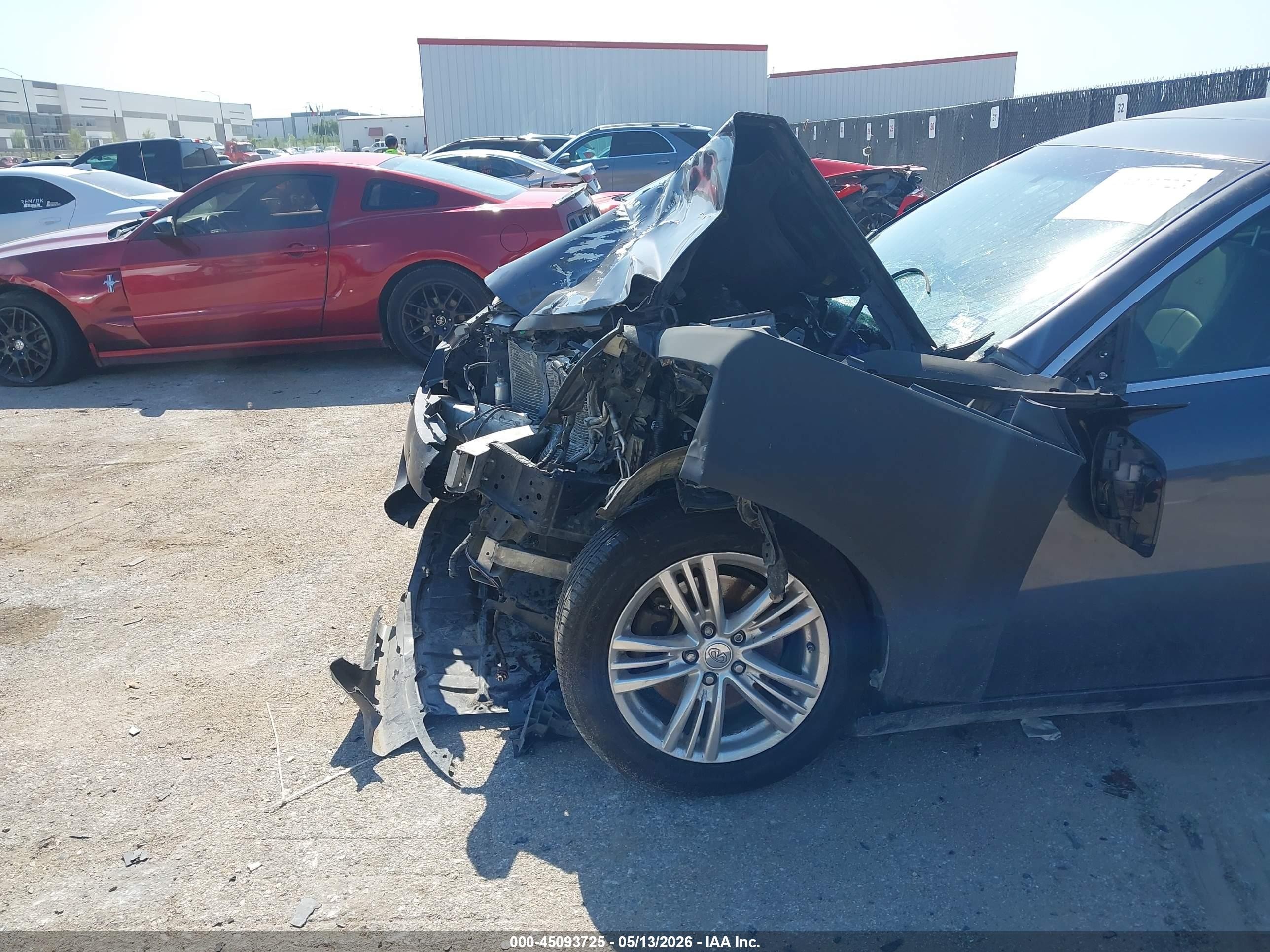 2012 Infiniti G25 Journey Синий vin: JN1DV6AP4CM701321