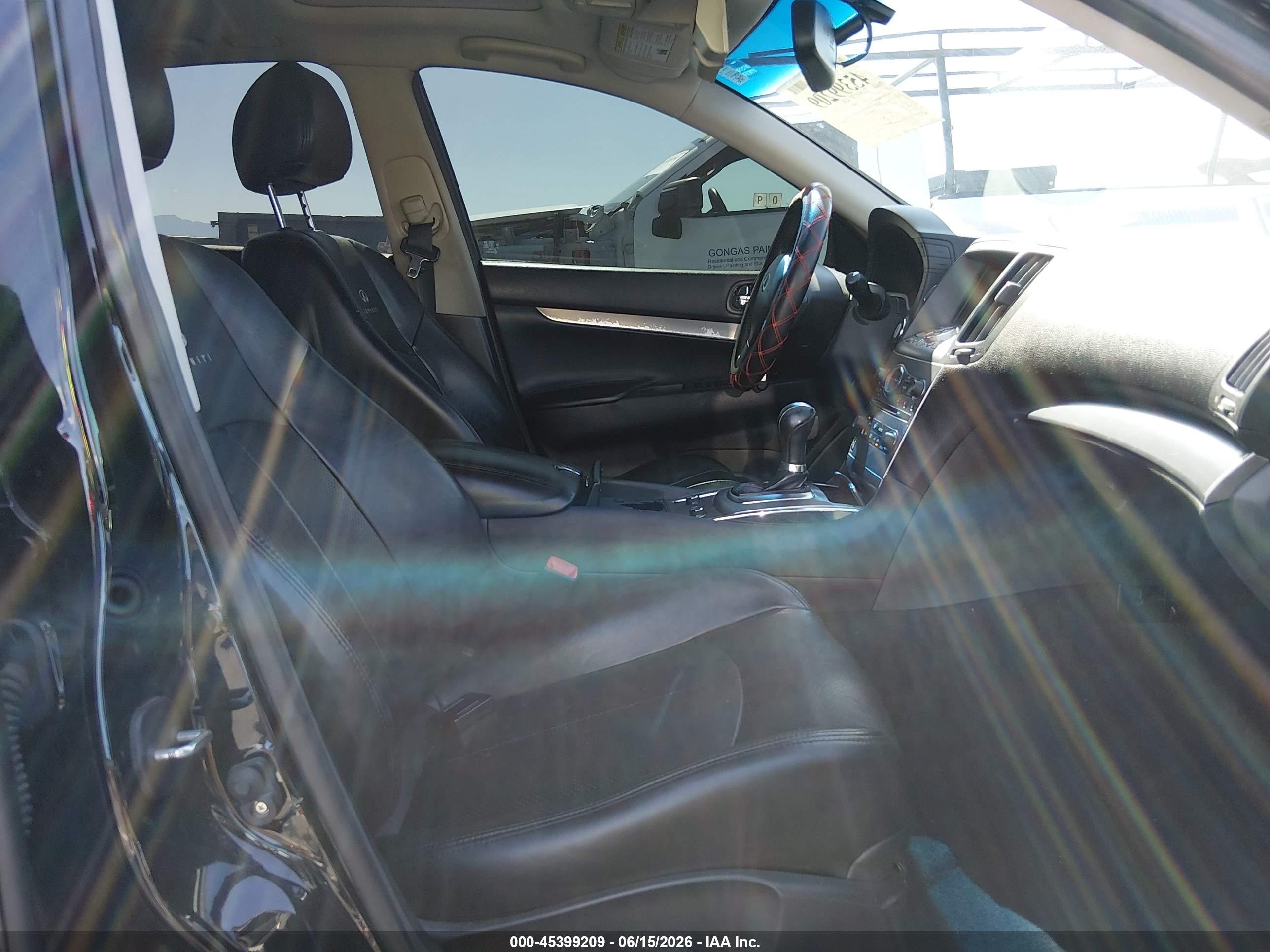 2012 Infiniti G25 Journey Black vin: JN1DV6AP4CM810684