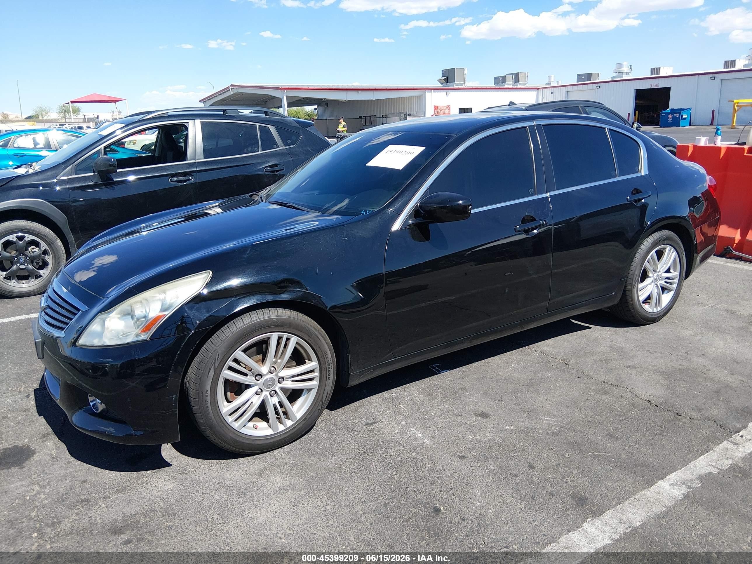 2012 Infiniti G25 Journey Black vin: JN1DV6AP4CM810684