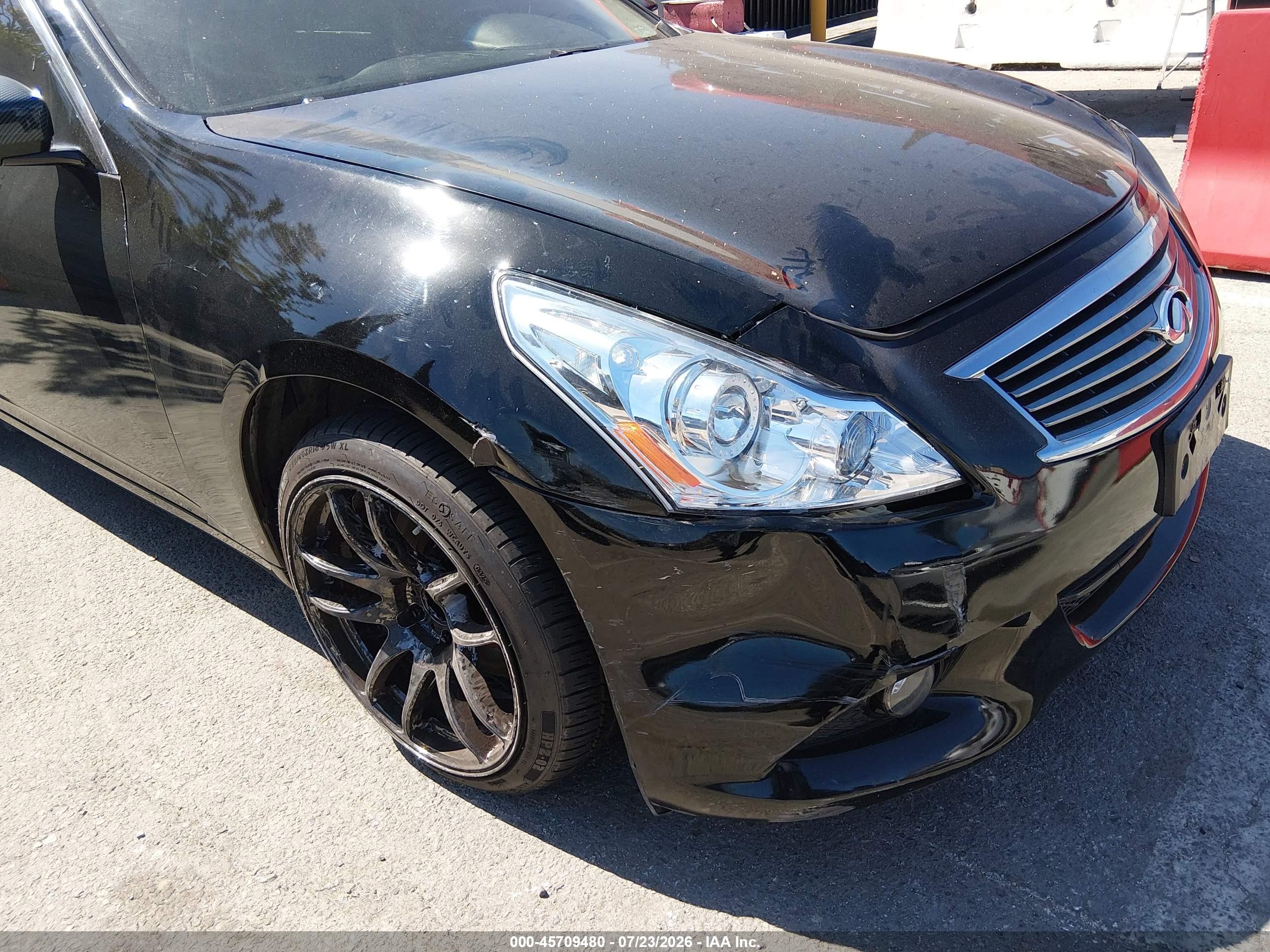2011 Infiniti G25   Черный vin: JN1DV6AP5BM600433