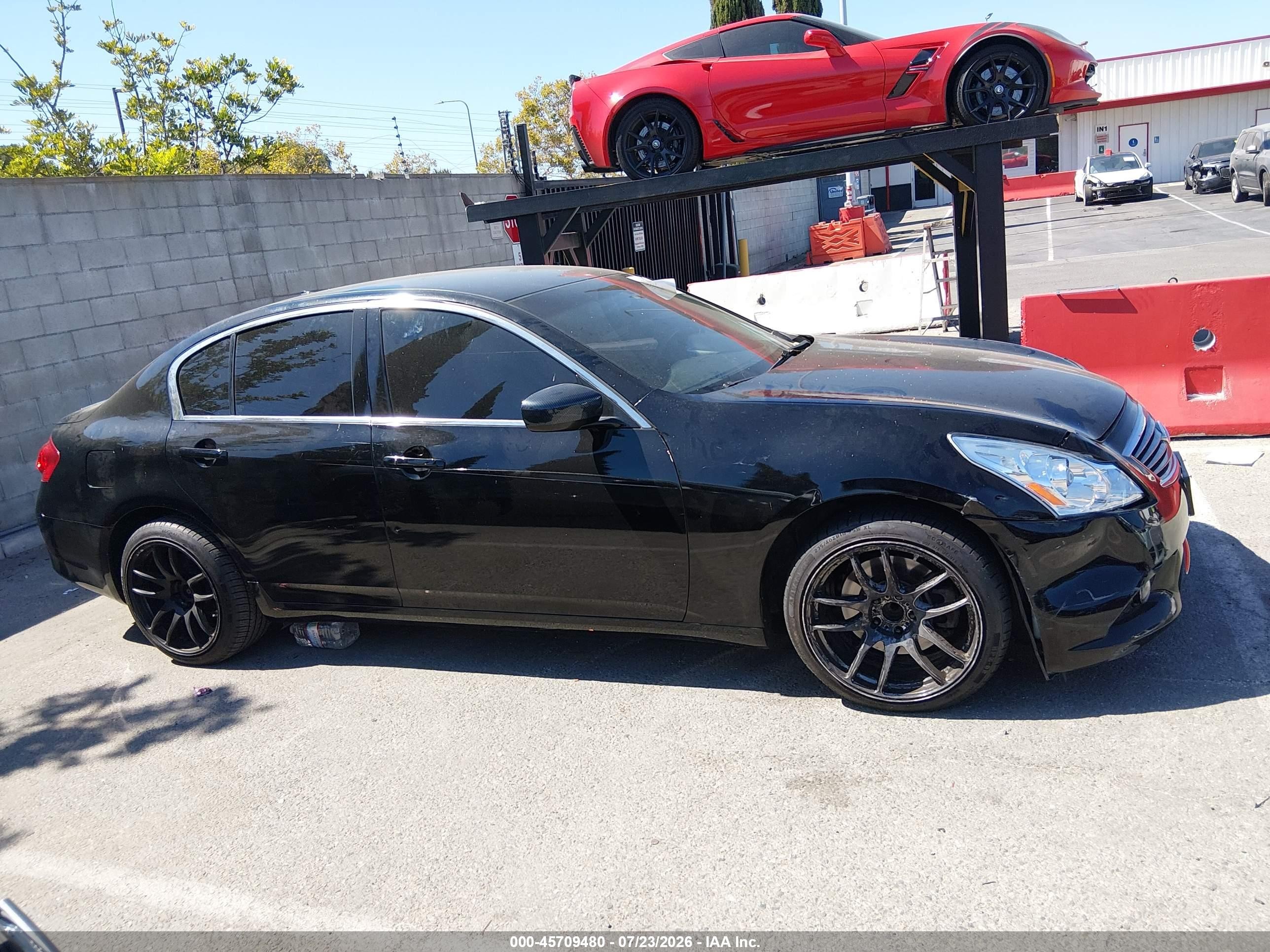 2011 Infiniti G25   Черный vin: JN1DV6AP5BM600433