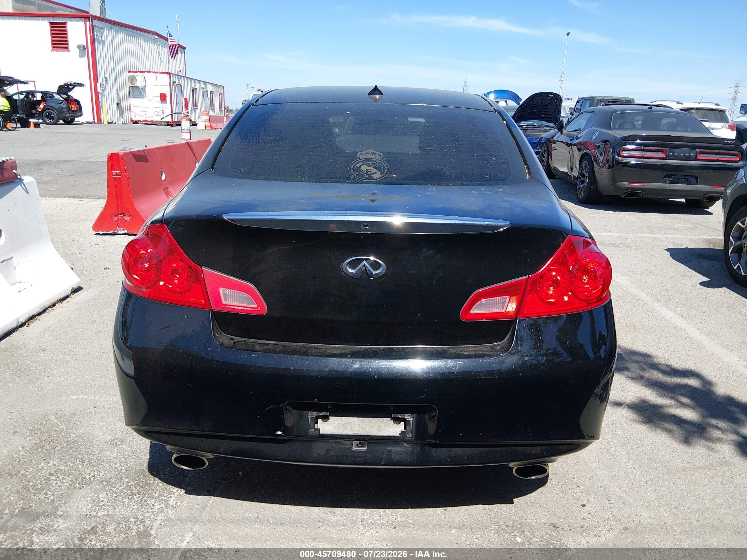 2011 Infiniti G25   Черный vin: JN1DV6AP5BM600433