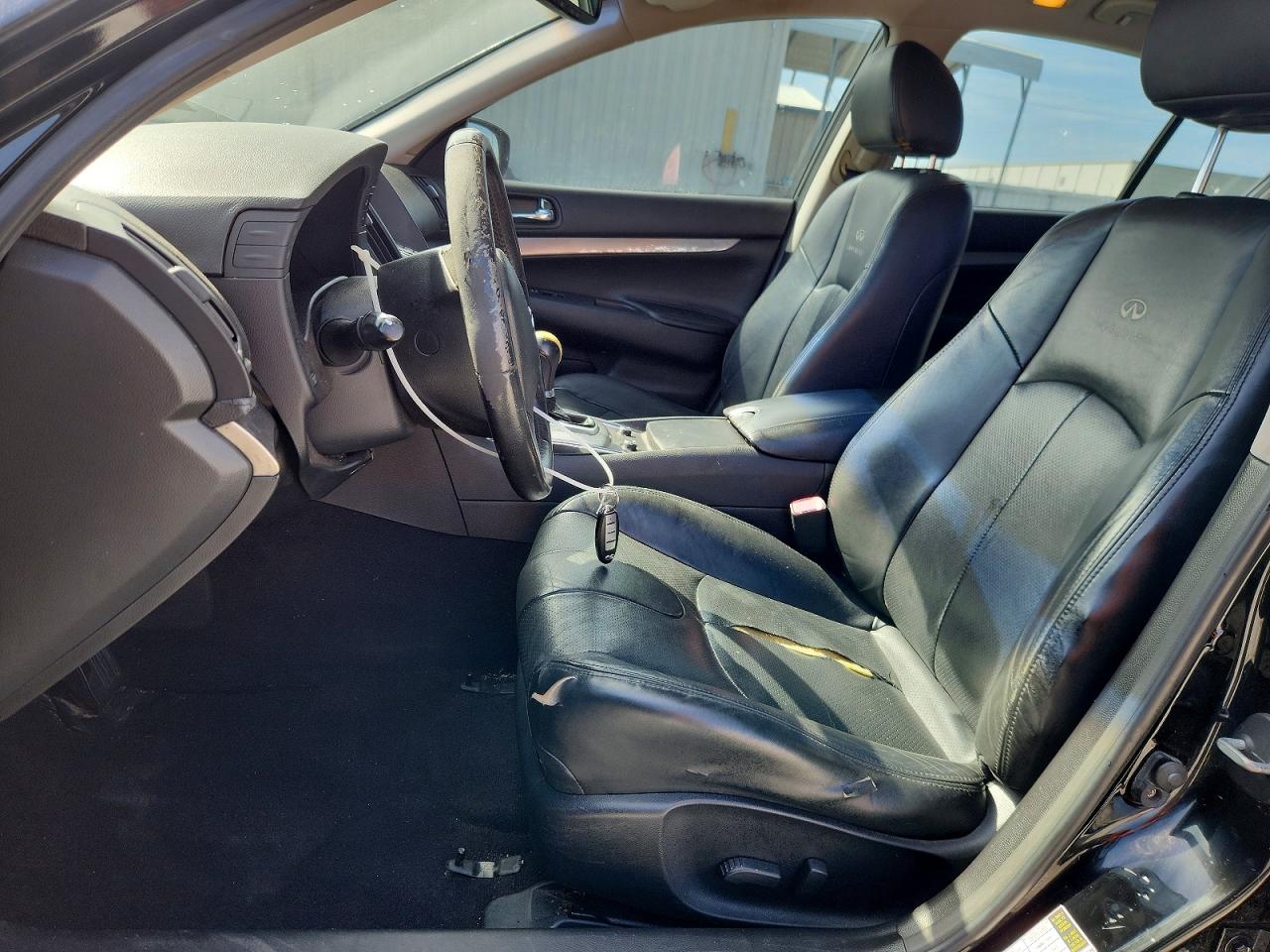 2012 Infiniti G25 Sedan Base Black vin: JN1DV6AP6CM811531