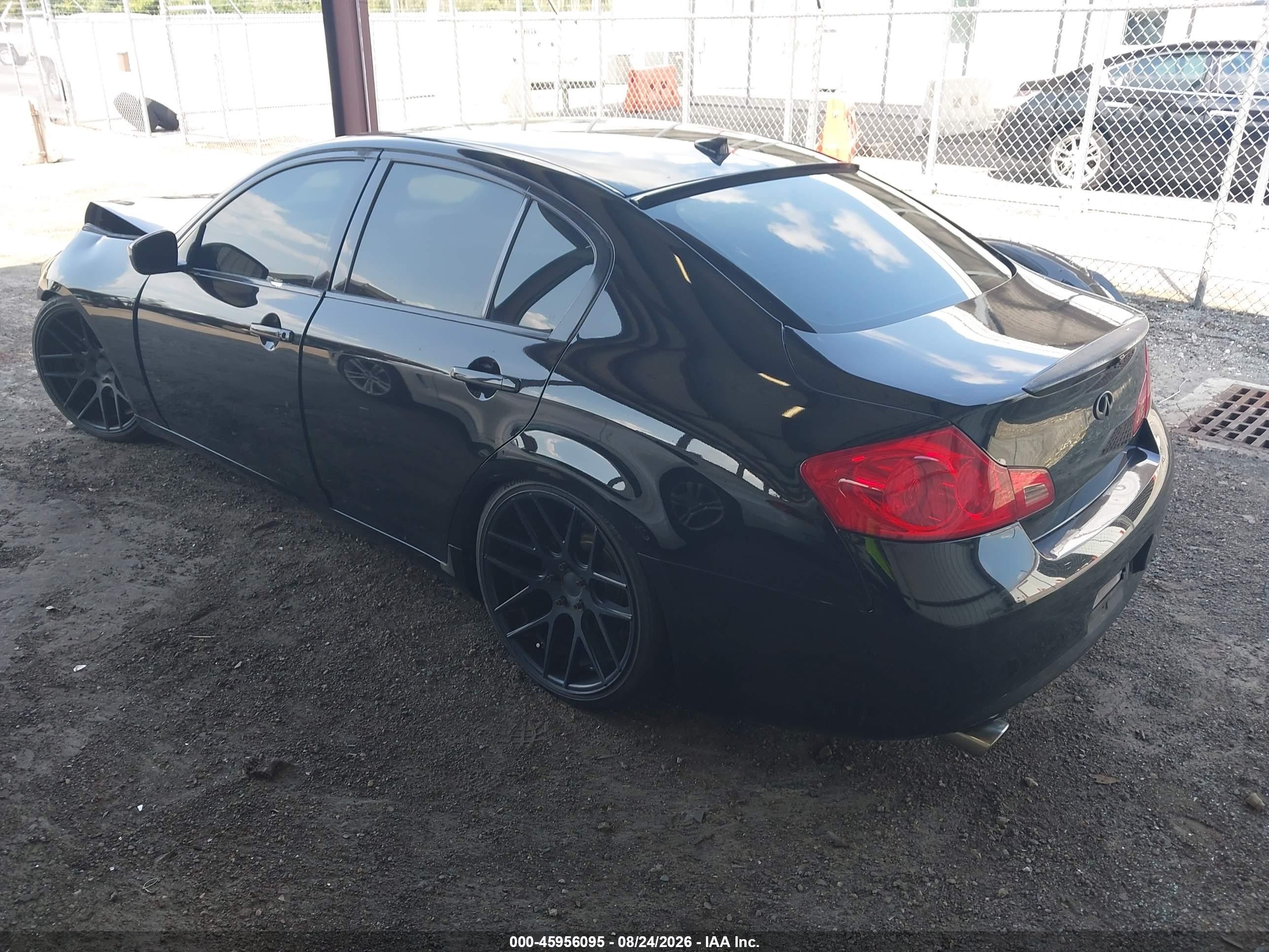 2011 Infiniti G25 Journey Черный vin: JN1DV6AP8BM830399