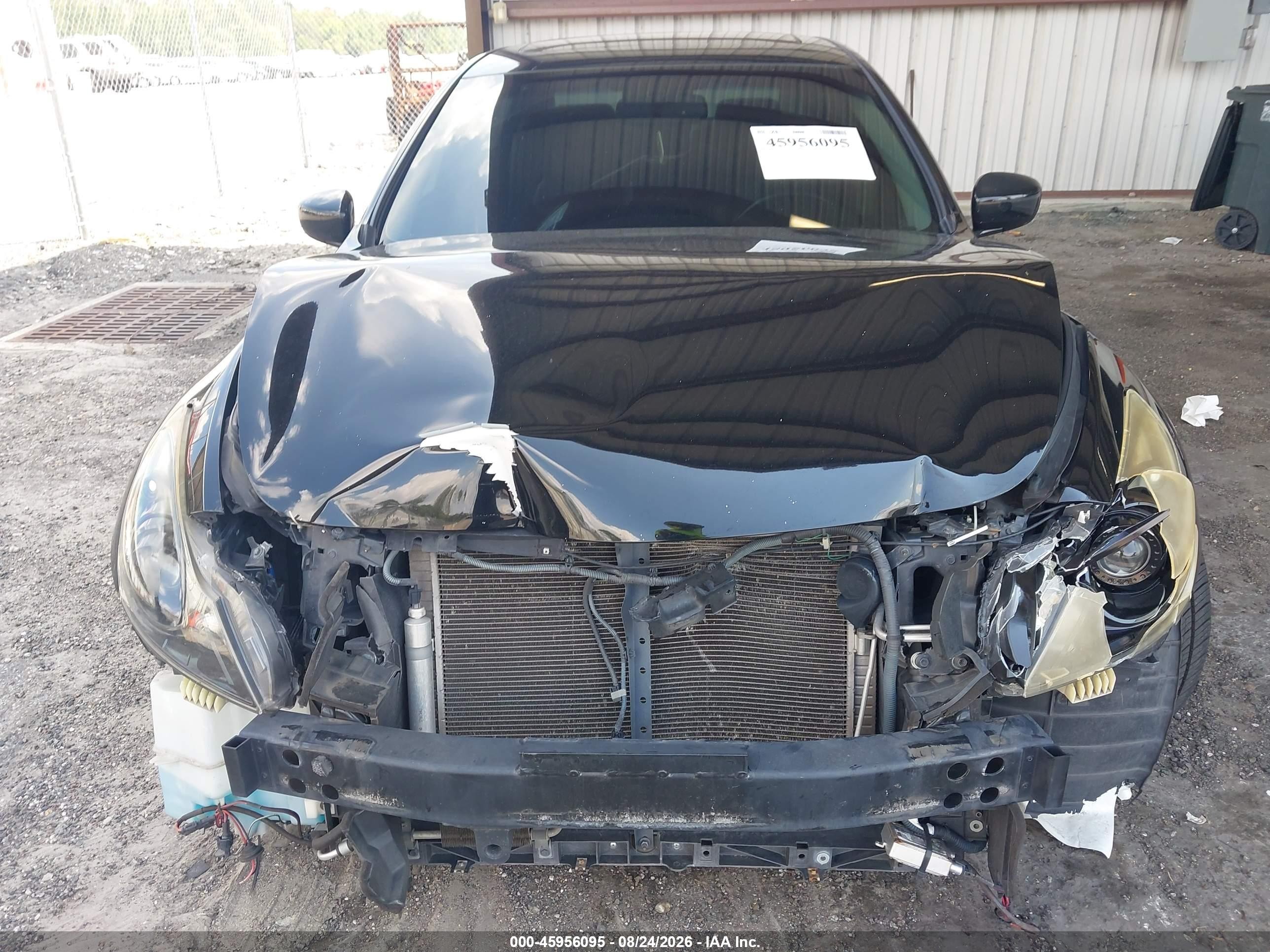 2011 Infiniti G25 Journey Черный vin: JN1DV6AP8BM830399