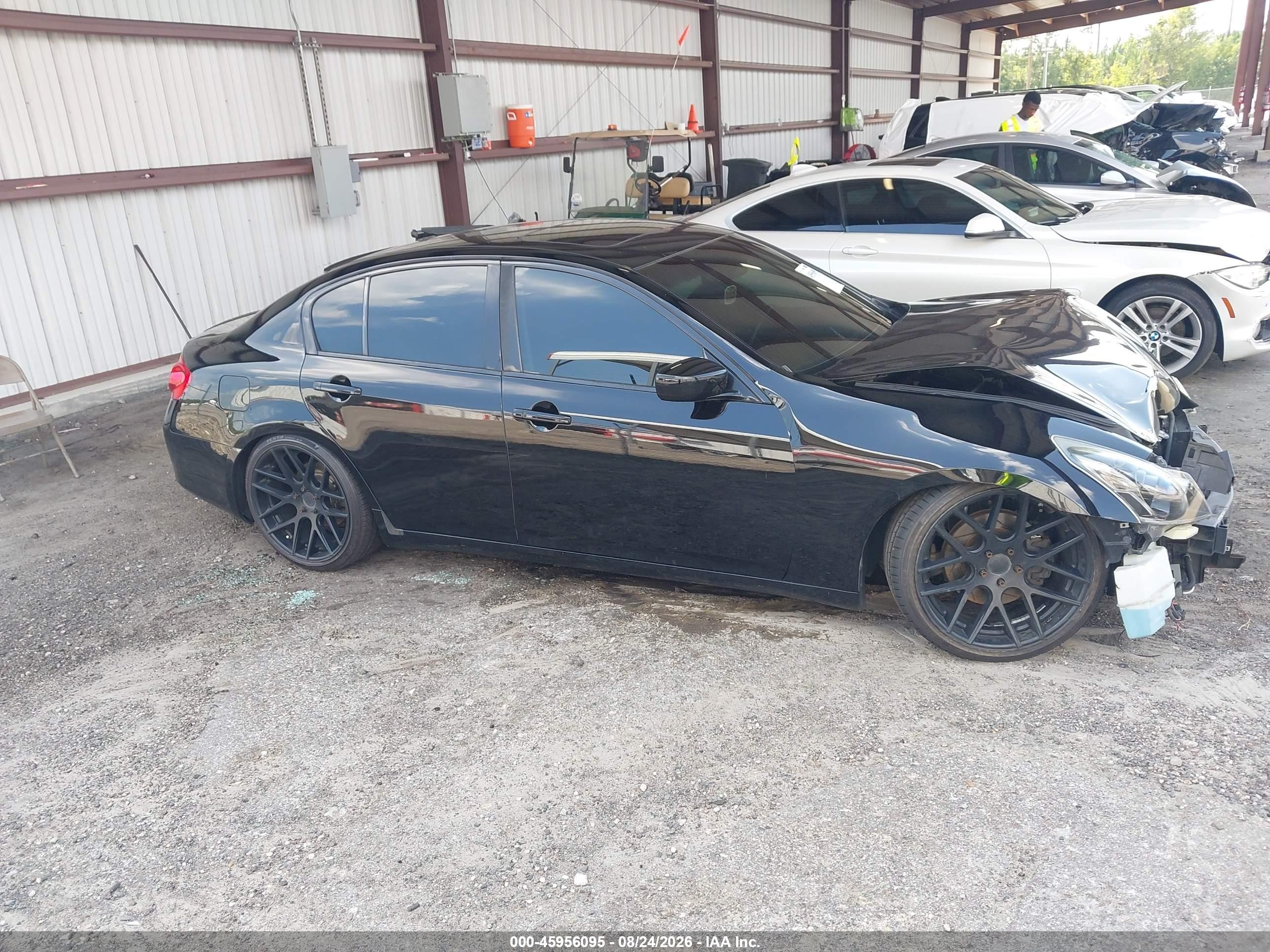 2011 Infiniti G25 Journey Черный vin: JN1DV6AP8BM830399