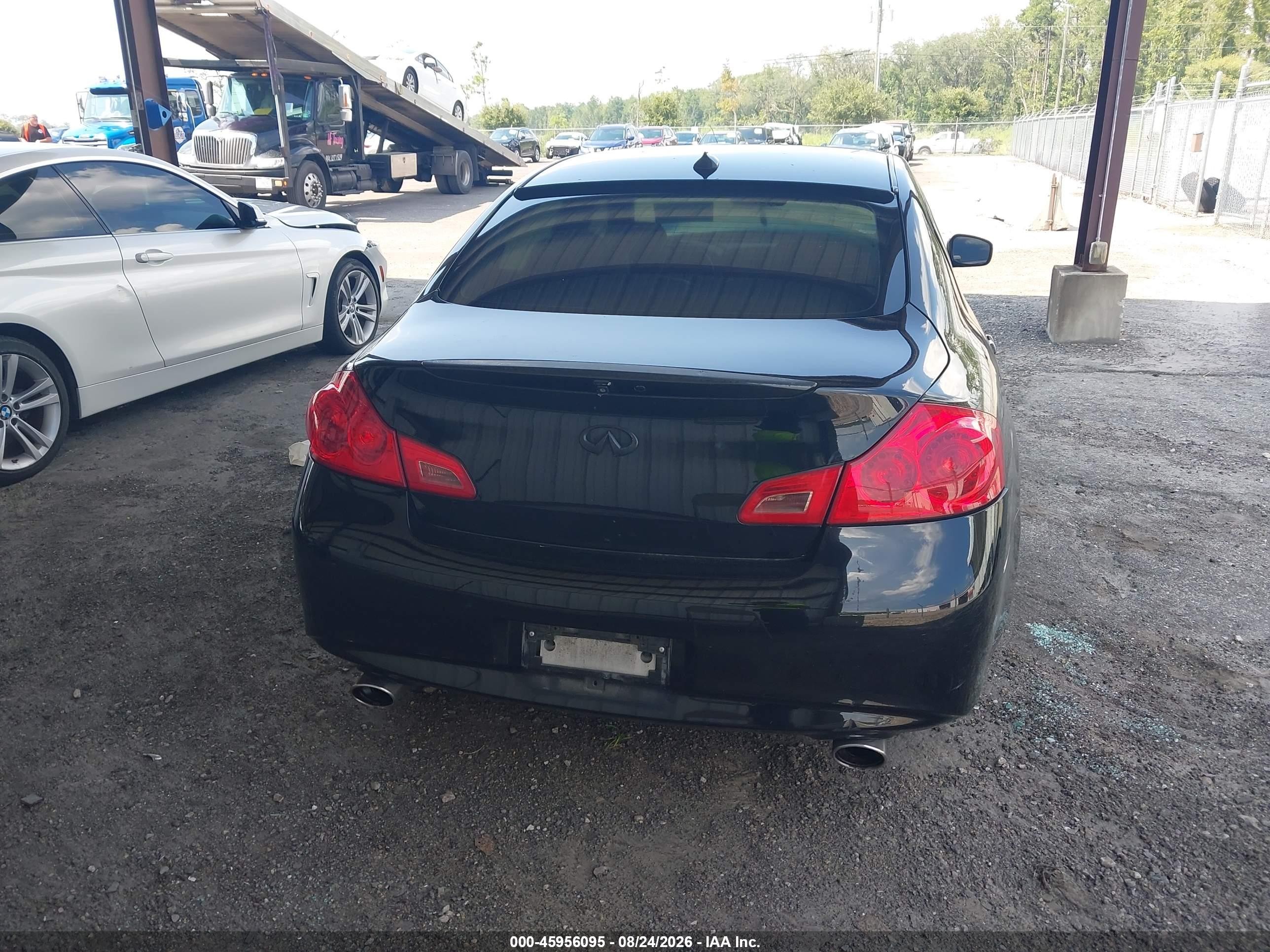 2011 Infiniti G25 Journey Черный vin: JN1DV6AP8BM830399