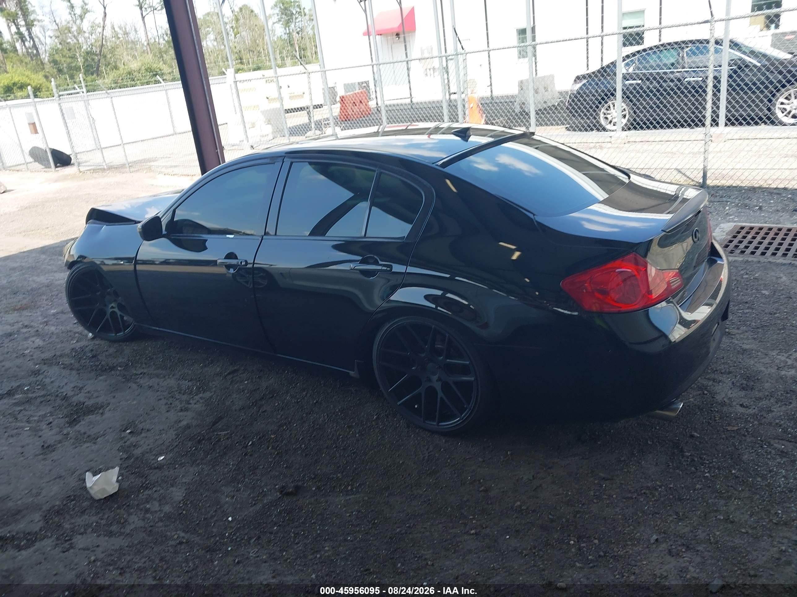 2011 Infiniti G25 Journey Черный vin: JN1DV6AP8BM830399