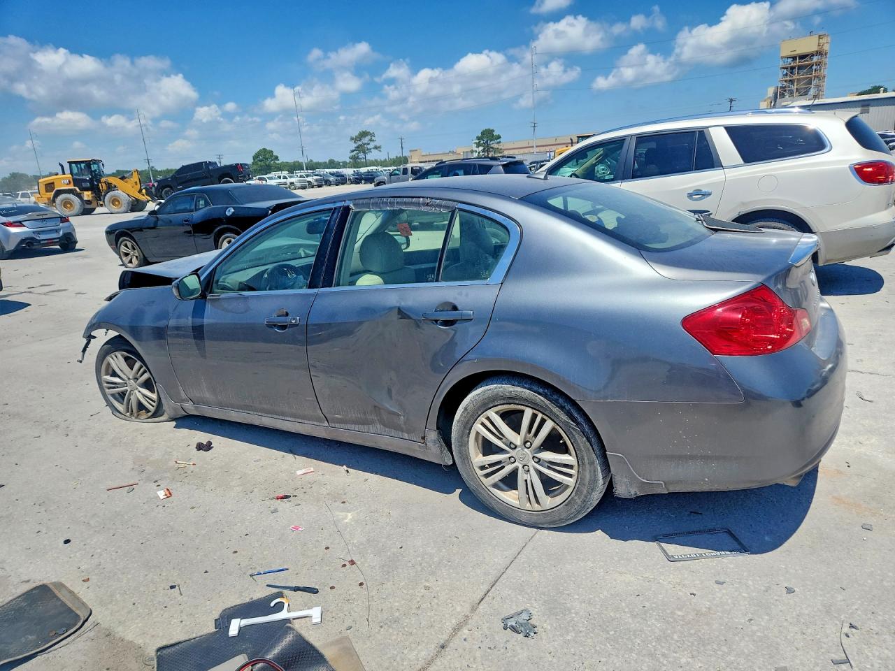 2012 Infiniti G25 Sedan Base Gray vin: JN1DV6AP8CM811868