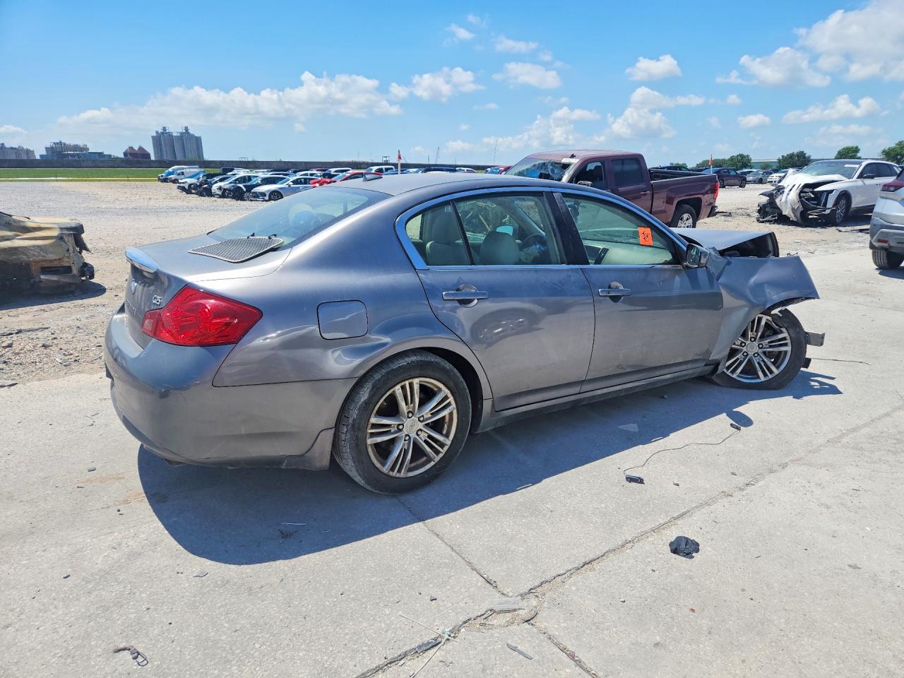 2012 Infiniti G25 Sedan Base Gray vin: JN1DV6AP8CM811868