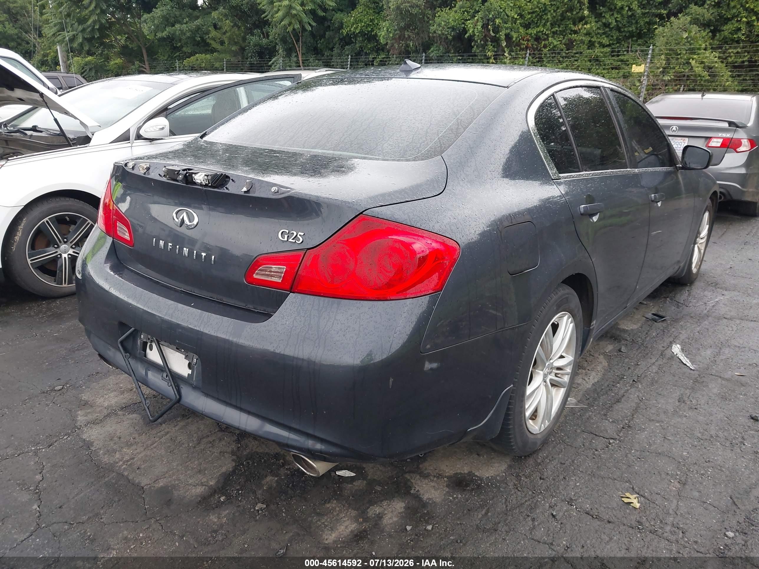 2011 Infiniti G25 Journey Gray vin: JN1DV6AP9BM830511