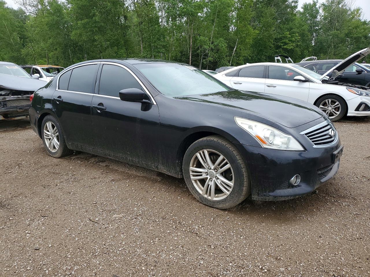 2011 Infiniti G25 Sedan Base Black vin: JN1DV6APXBM604123