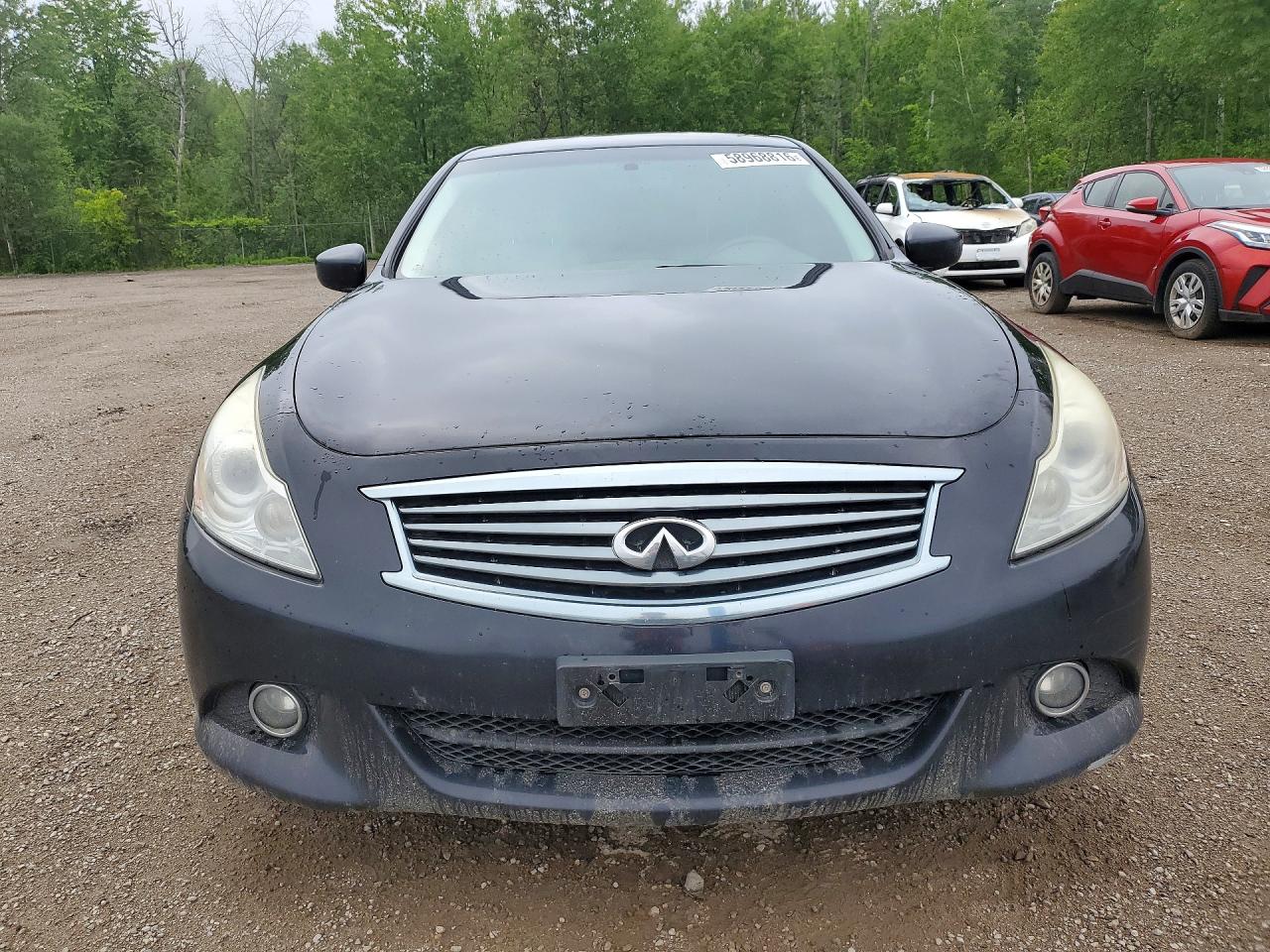 2011 Infiniti G25 Sedan Base Black vin: JN1DV6APXBM604123