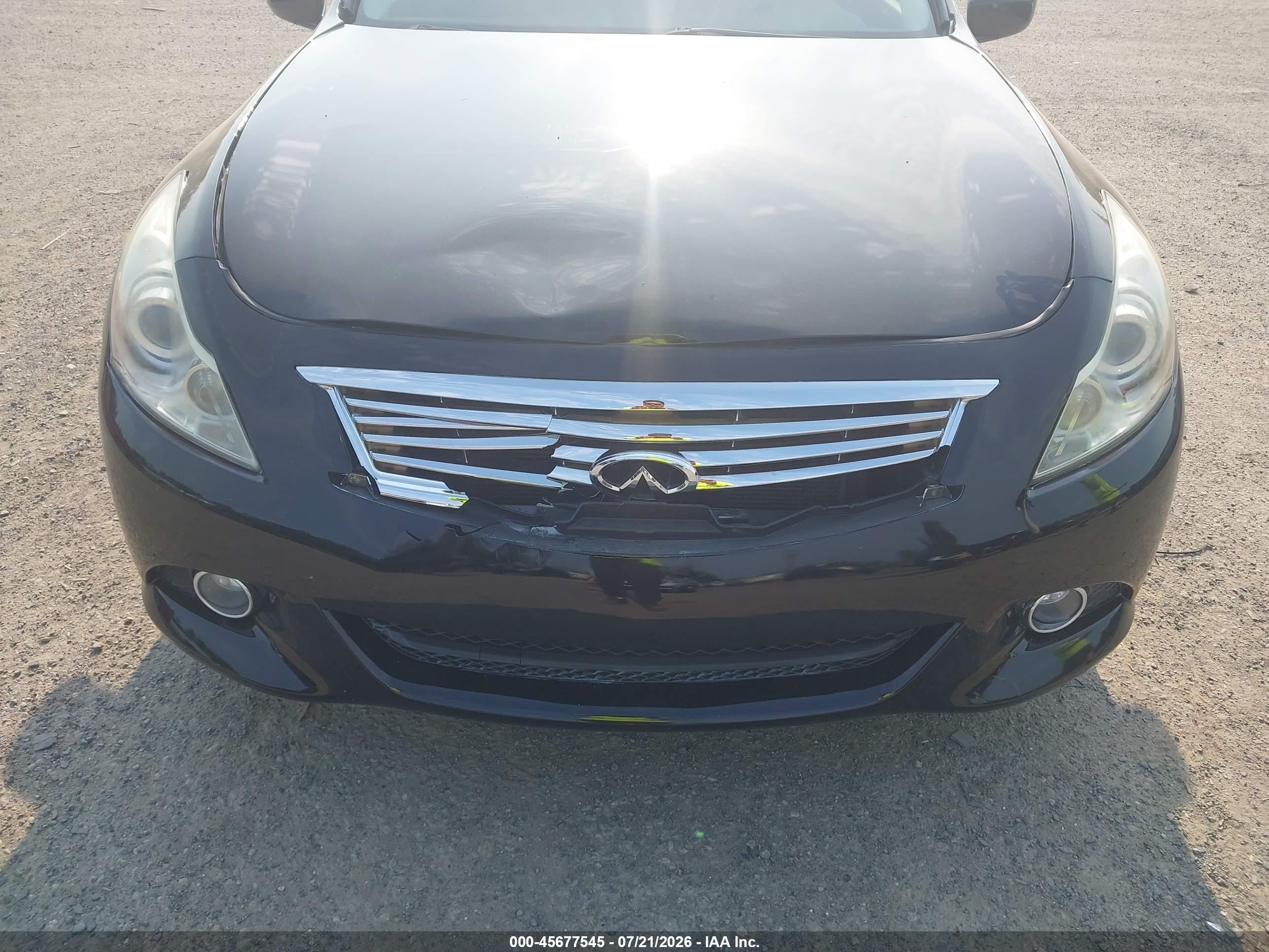 2011 Infiniti G25 Journey Black vin: JN1DV6APXBM830582