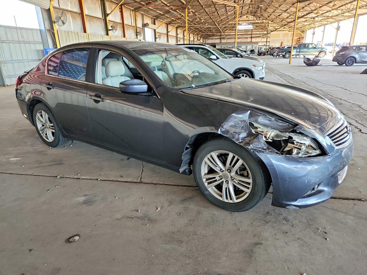 2012 Infiniti G25 Sedan Base Gray vin: JN1DV6APXCM700027