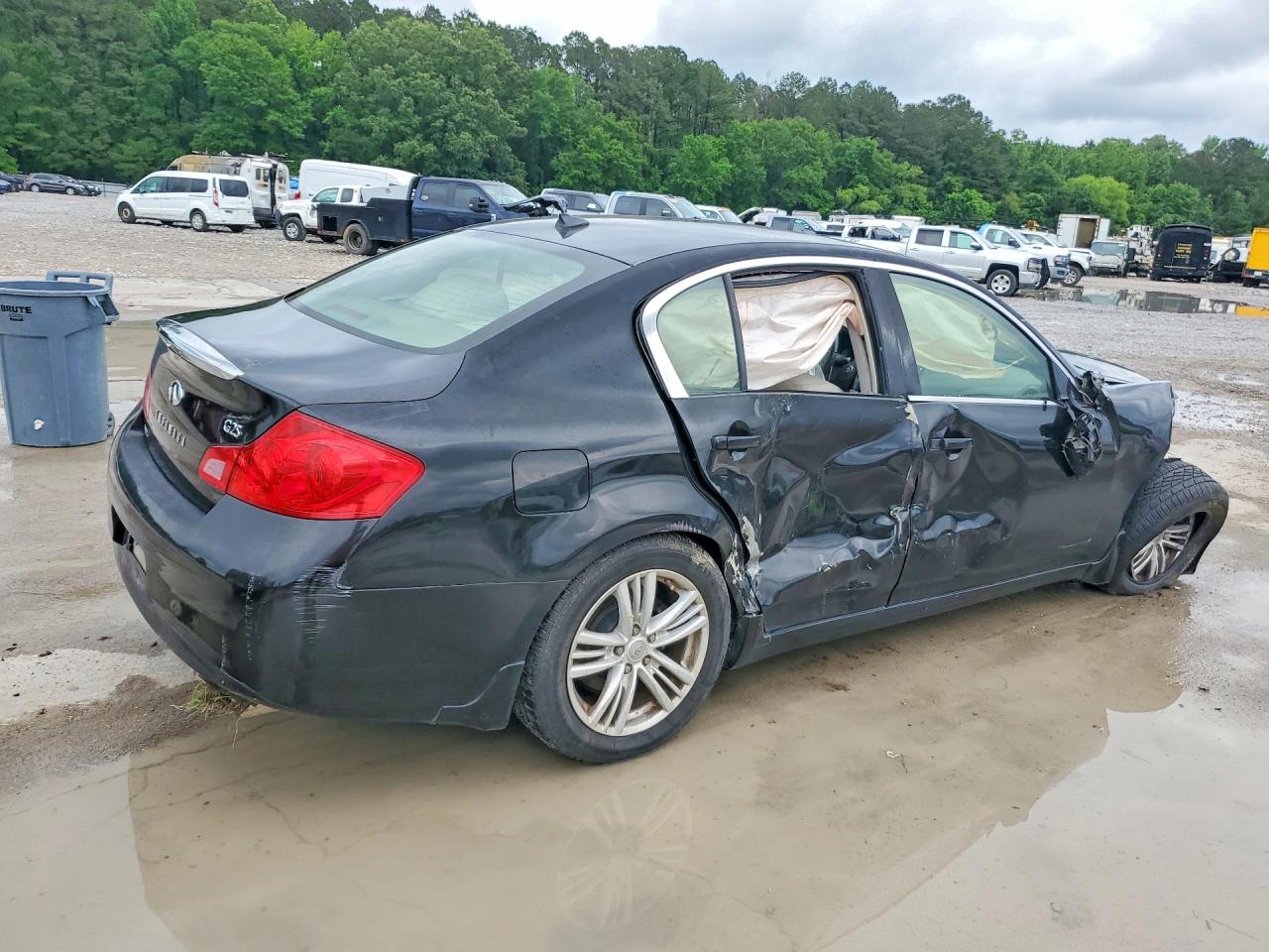 2012 Infiniti G25 Sedan Base Black vin: JN1DV6APXCM810141