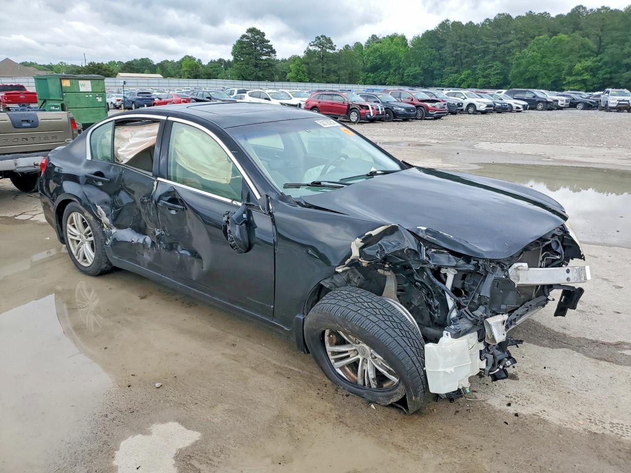 2012 Infiniti G25 Sedan Base Black vin: JN1DV6APXCM810141