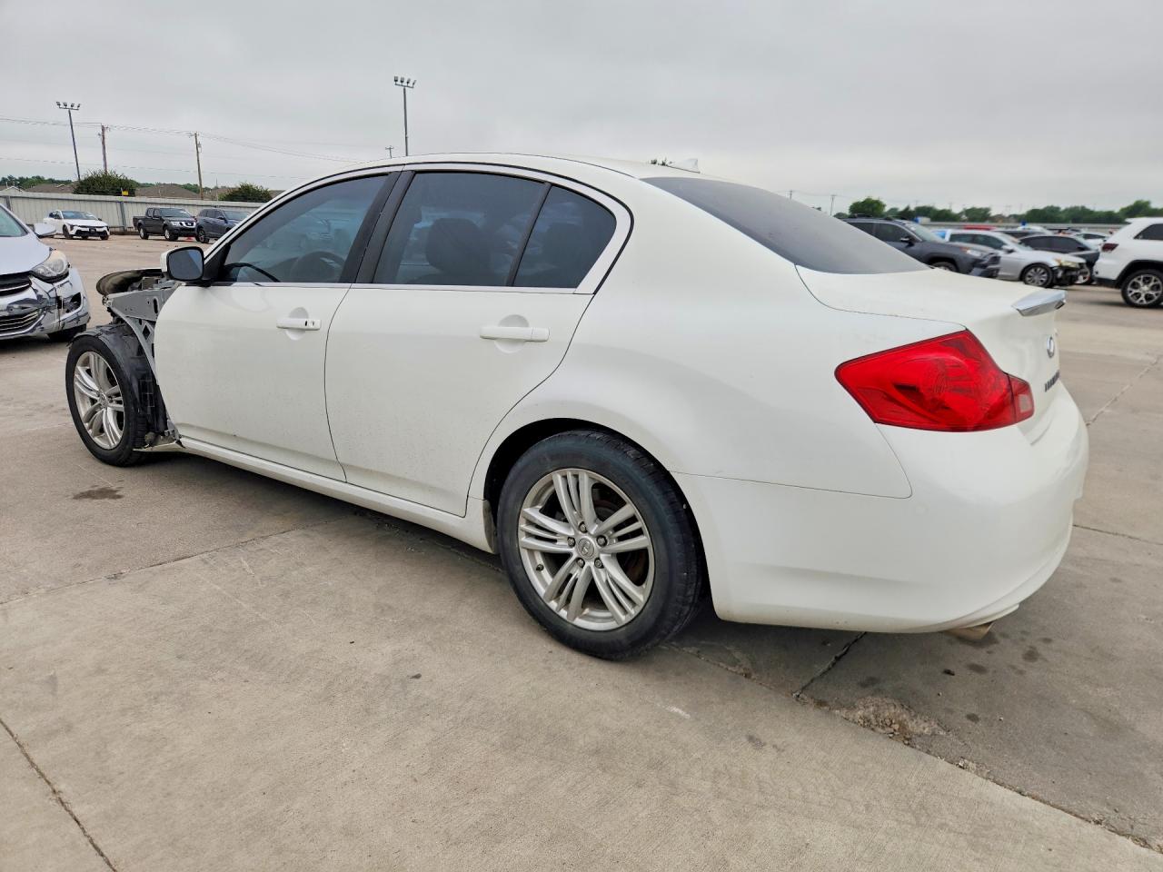 2012 Infiniti G25 Sedan Base White vin: JN1DV6APXCM810284