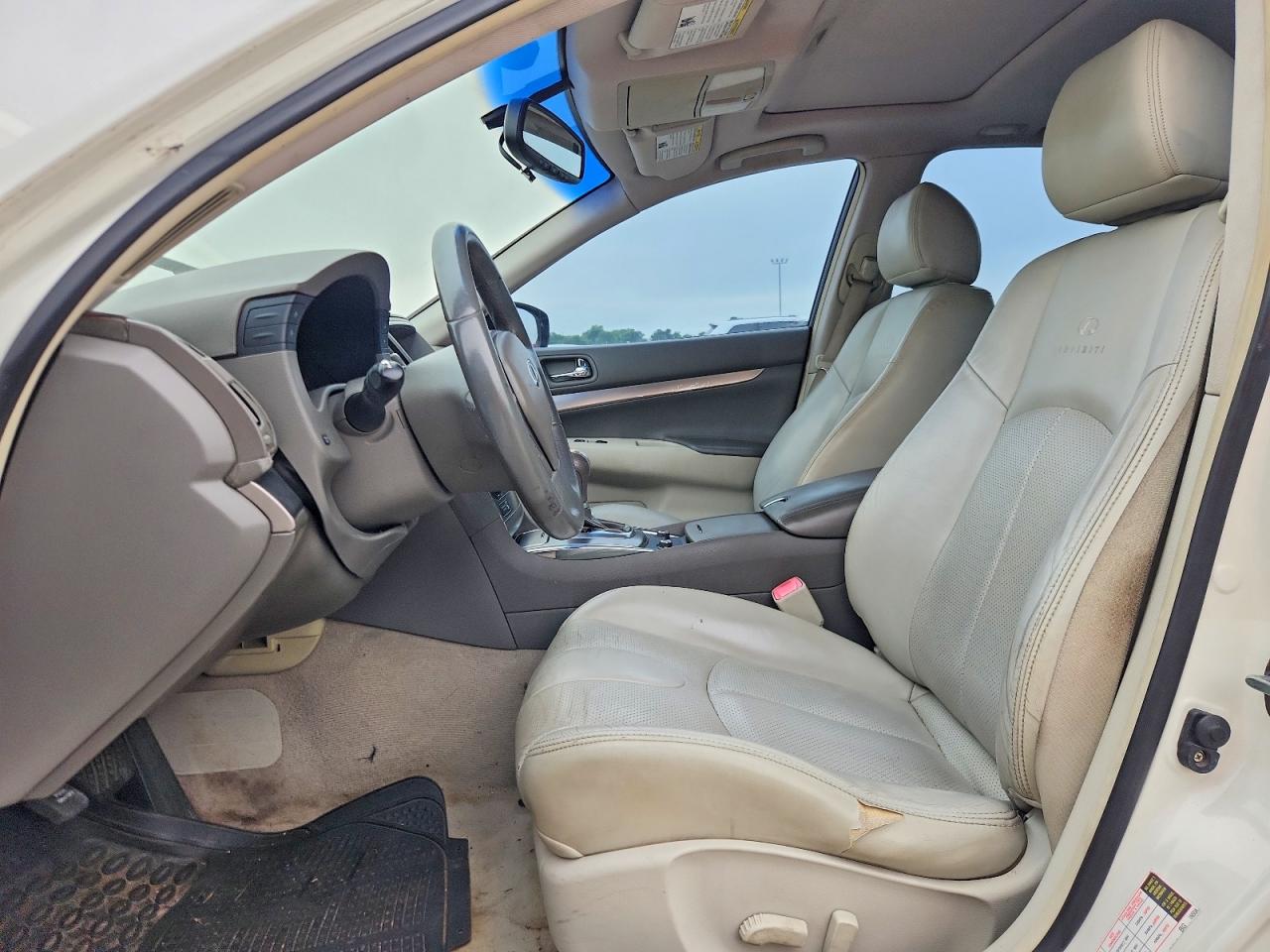 2012 Infiniti G25 Sedan Base White vin: JN1DV6APXCM810284