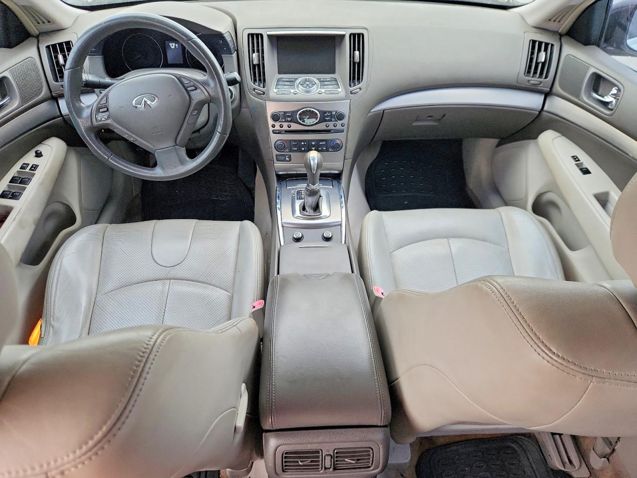 2012 Infiniti G25 Sedan Base White vin: JN1DV6APXCM810284