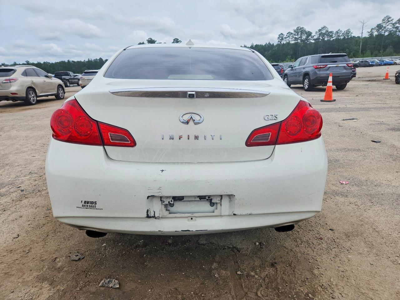 2012 Infiniti G25 Sedan Base Белый vin: JN1DV6APXCM811757