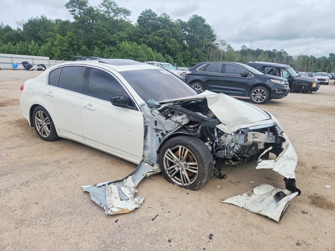 2012 Infiniti G25 Sedan Base Белый vin: JN1DV6APXCM811757