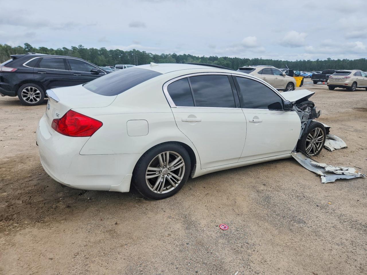 2012 Infiniti G25 Sedan Base Белый vin: JN1DV6APXCM811757