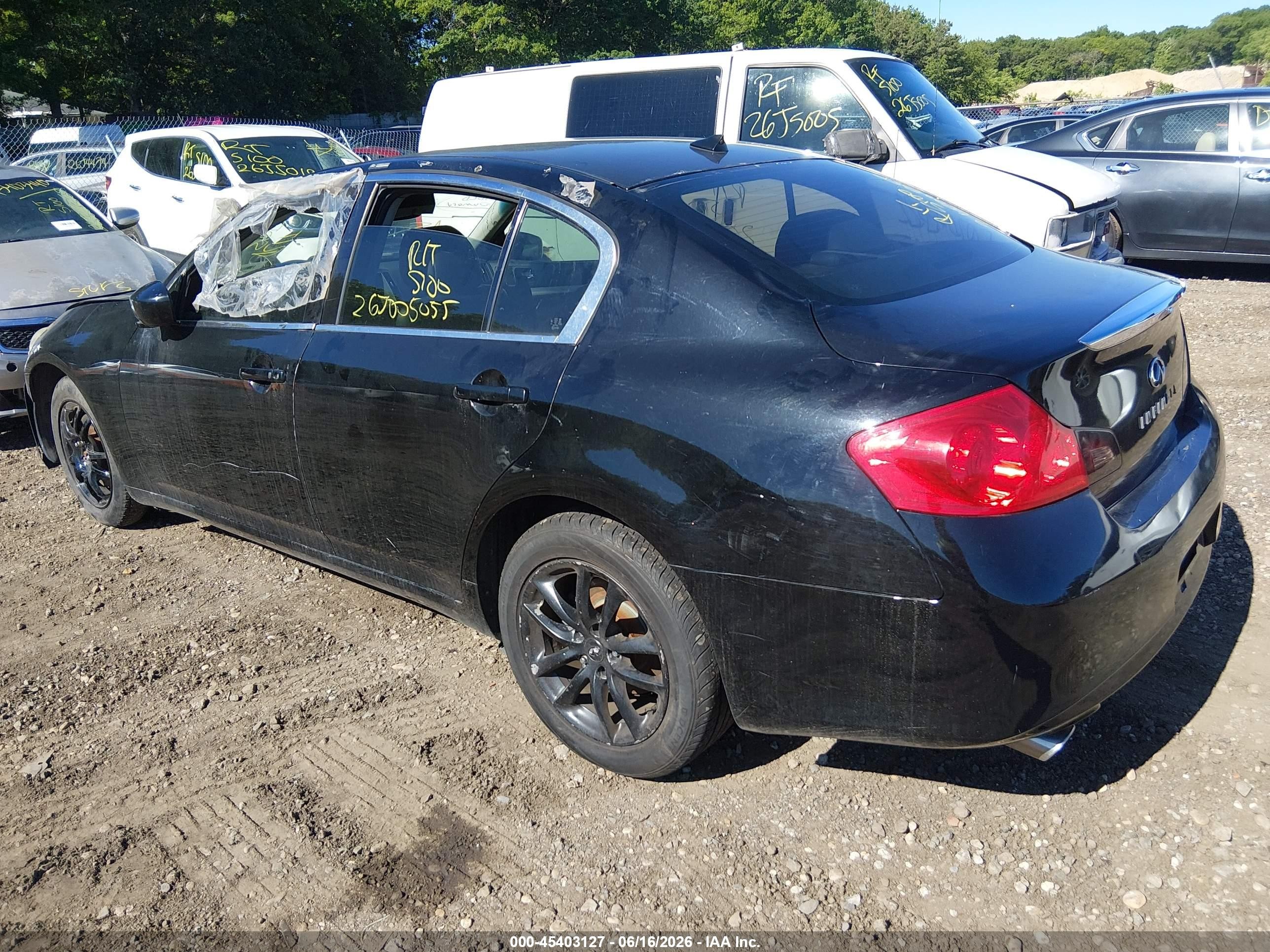 2012 Infiniti G25x   Black vin: JN1DV6AR1CM730504