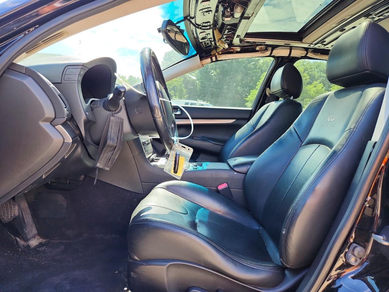 2012 Infiniti G25 Sedan X Black vin: JN1DV6AR1CM731037