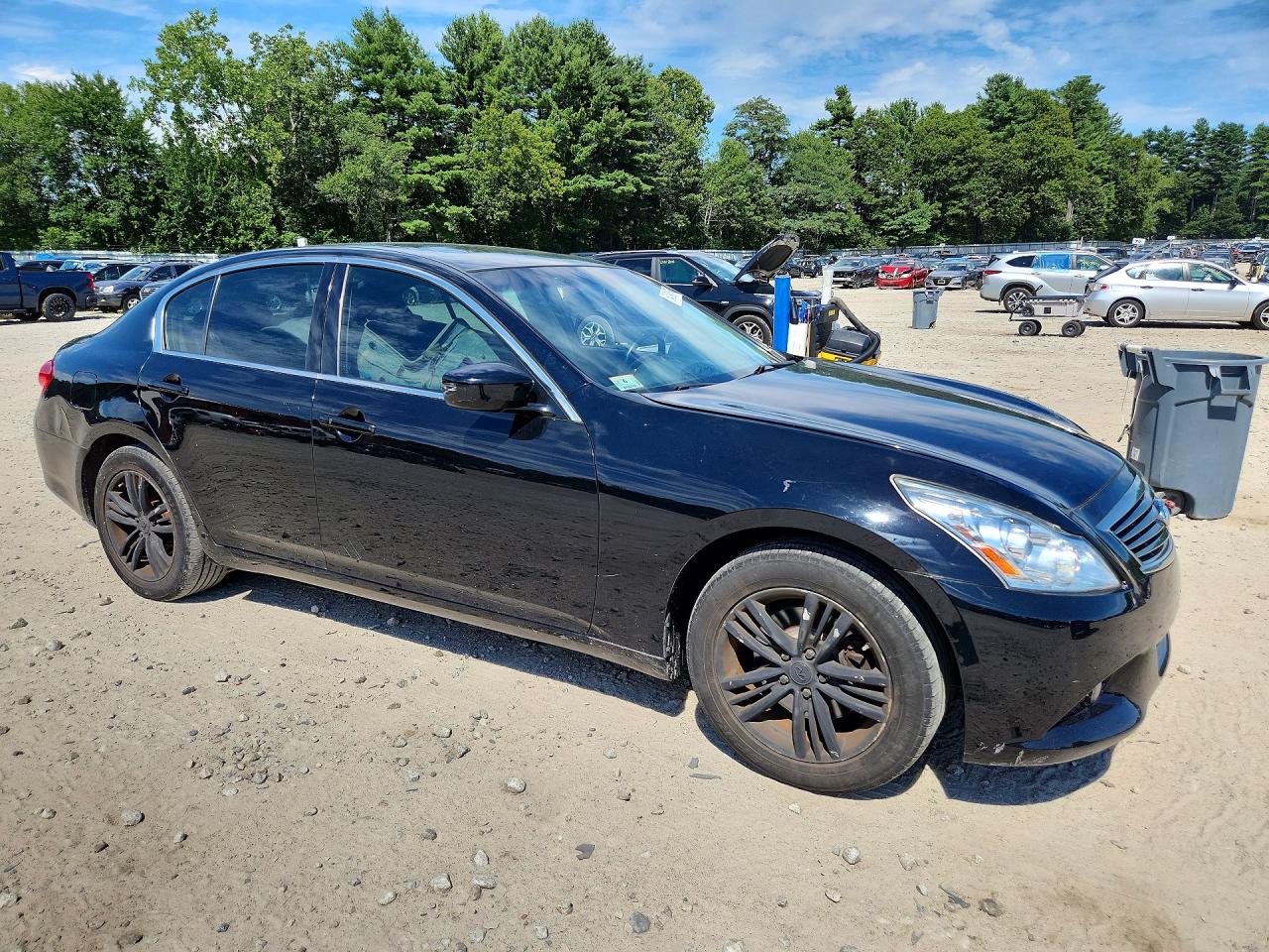 2012 Infiniti G25 Sedan X Black vin: JN1DV6AR1CM731037