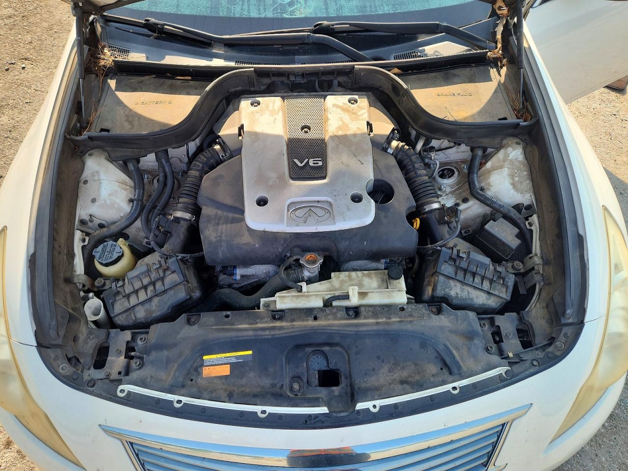 2012 Infiniti G25 Sedan X White vin: JN1DV6AR1CM731099