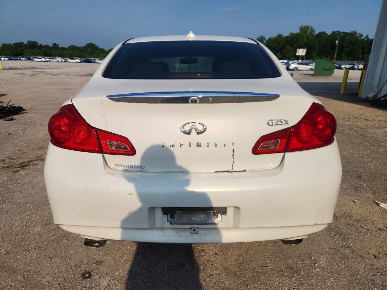 2012 Infiniti G25 Sedan X White vin: JN1DV6AR1CM731099