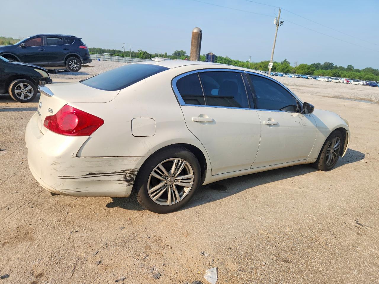 2012 Infiniti G25 Sedan X White vin: JN1DV6AR1CM731099