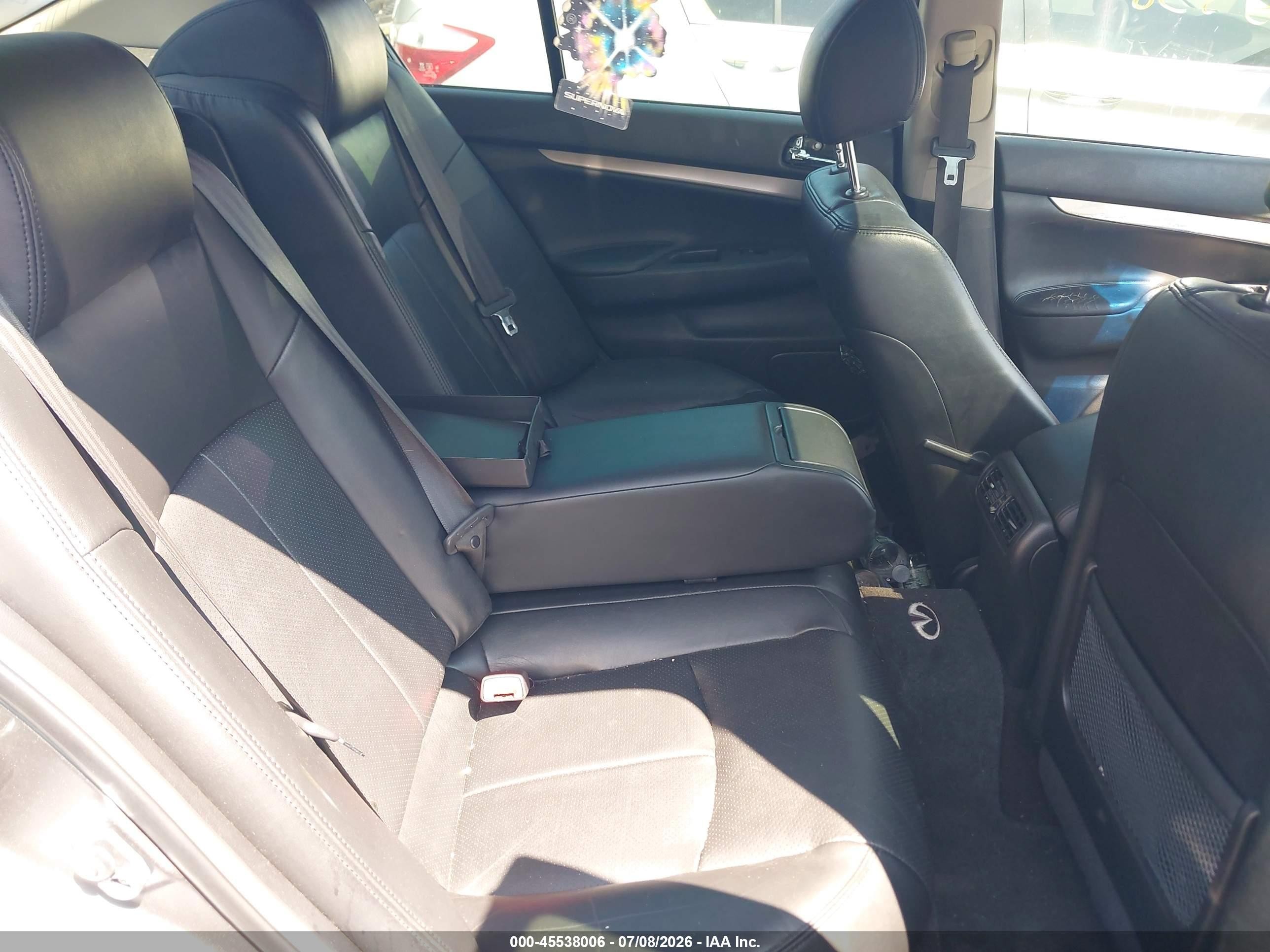 2012 Infiniti G25x   Gray vin: JN1DV6AR1CM861755