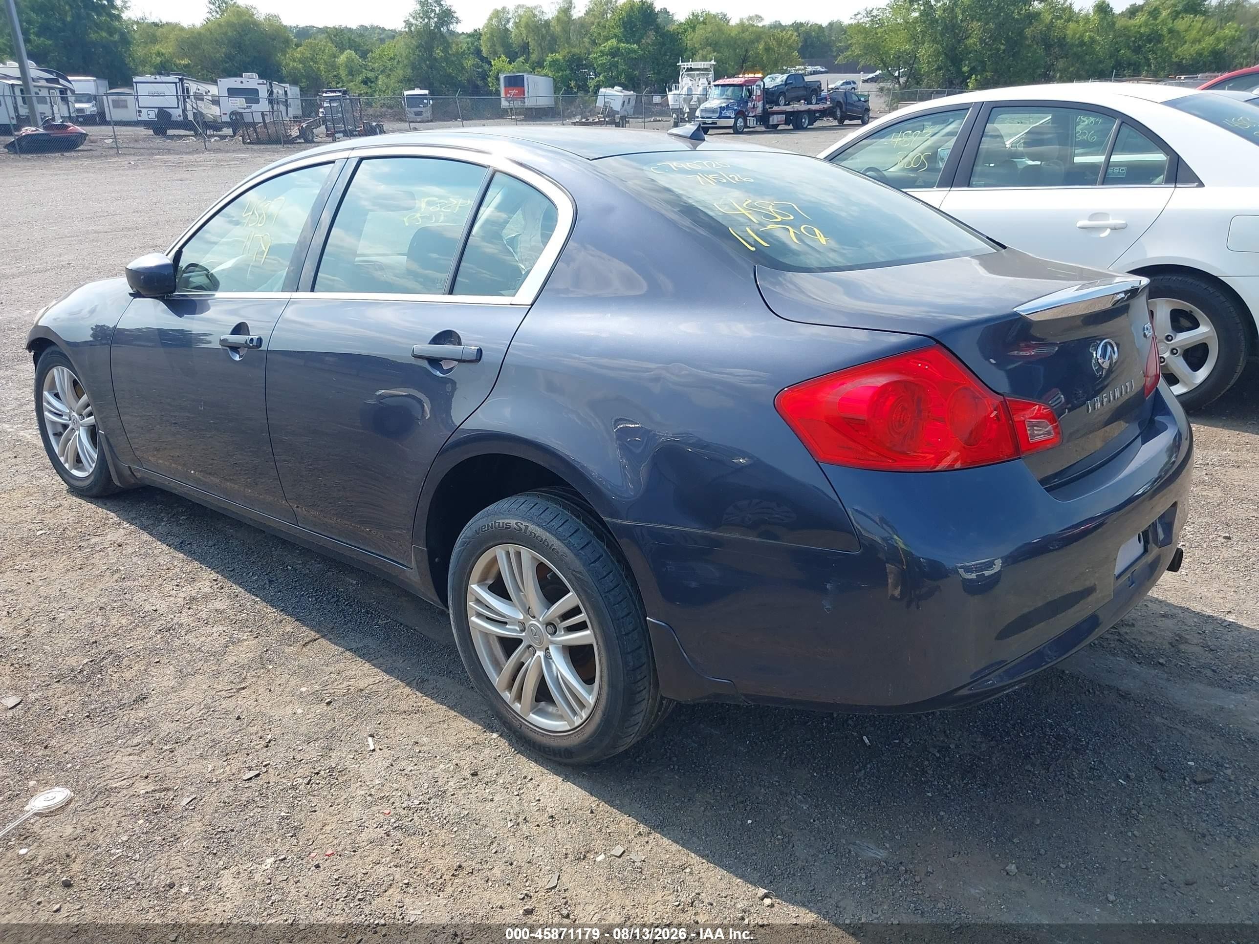 2011 Infiniti G25x   Blue vin: JN1DV6AR2BM650708