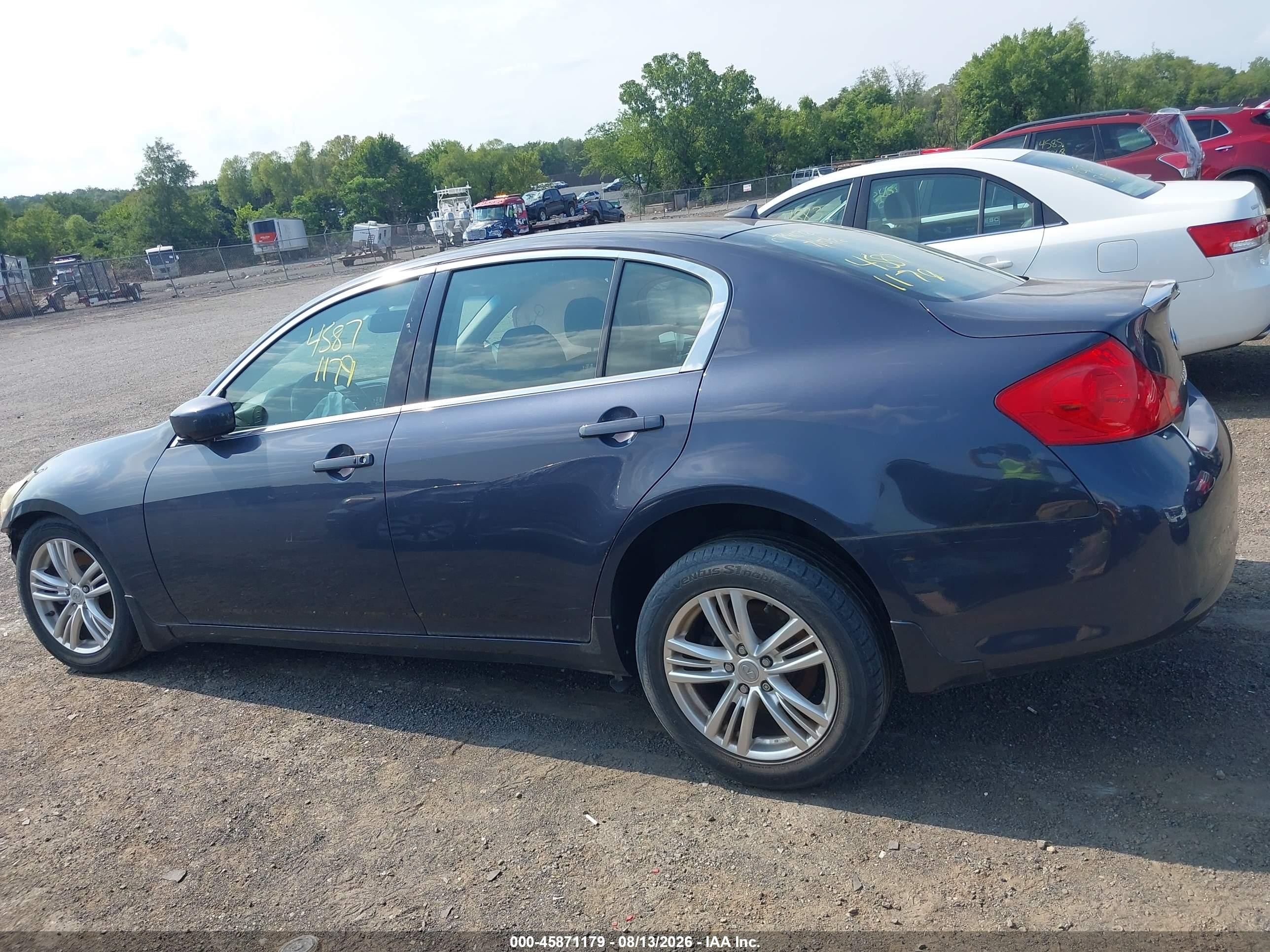 2011 Infiniti G25x   Blue vin: JN1DV6AR2BM650708