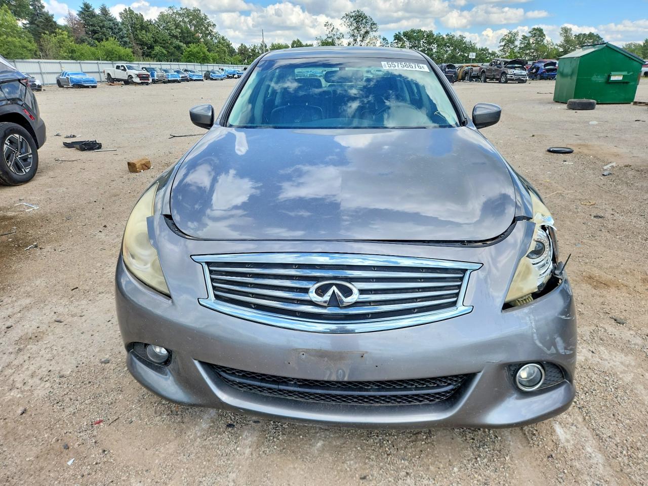 2011 Infiniti G25 Sedan X Gray vin: JN1DV6AR2BM651034