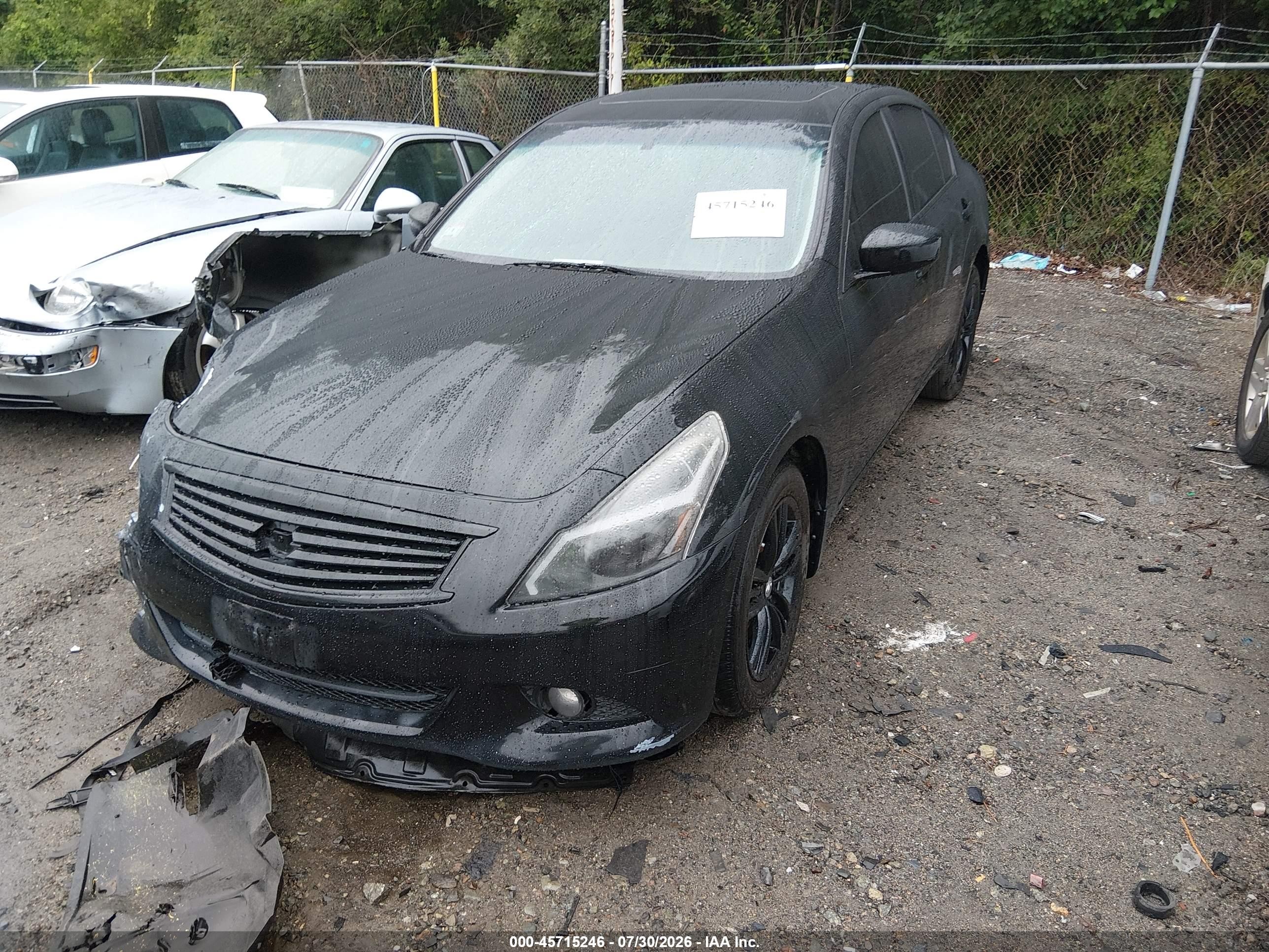 2011 Infiniti G25x   Black vin: JN1DV6AR2BM651969