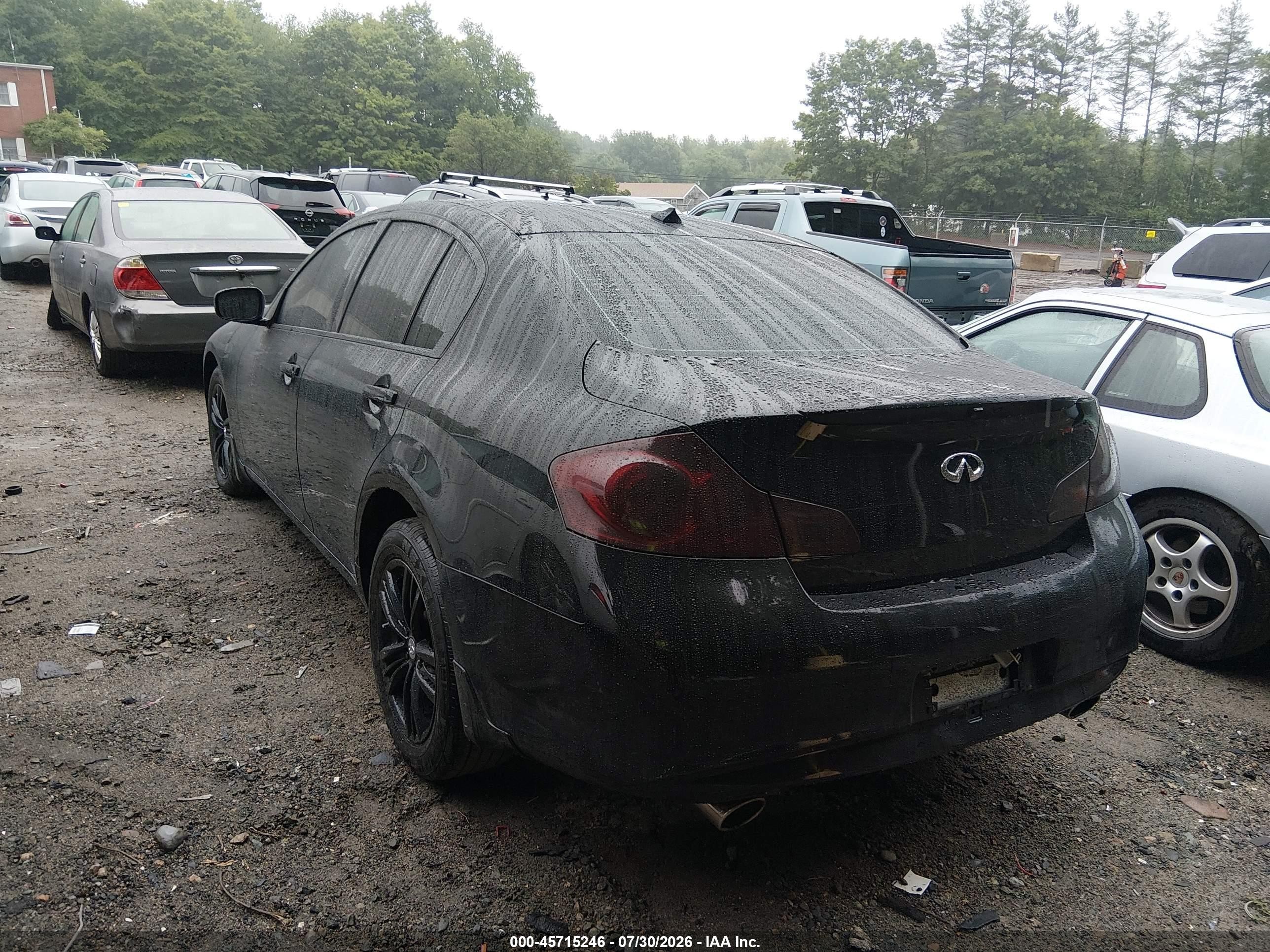 2011 Infiniti G25x   Black vin: JN1DV6AR2BM651969