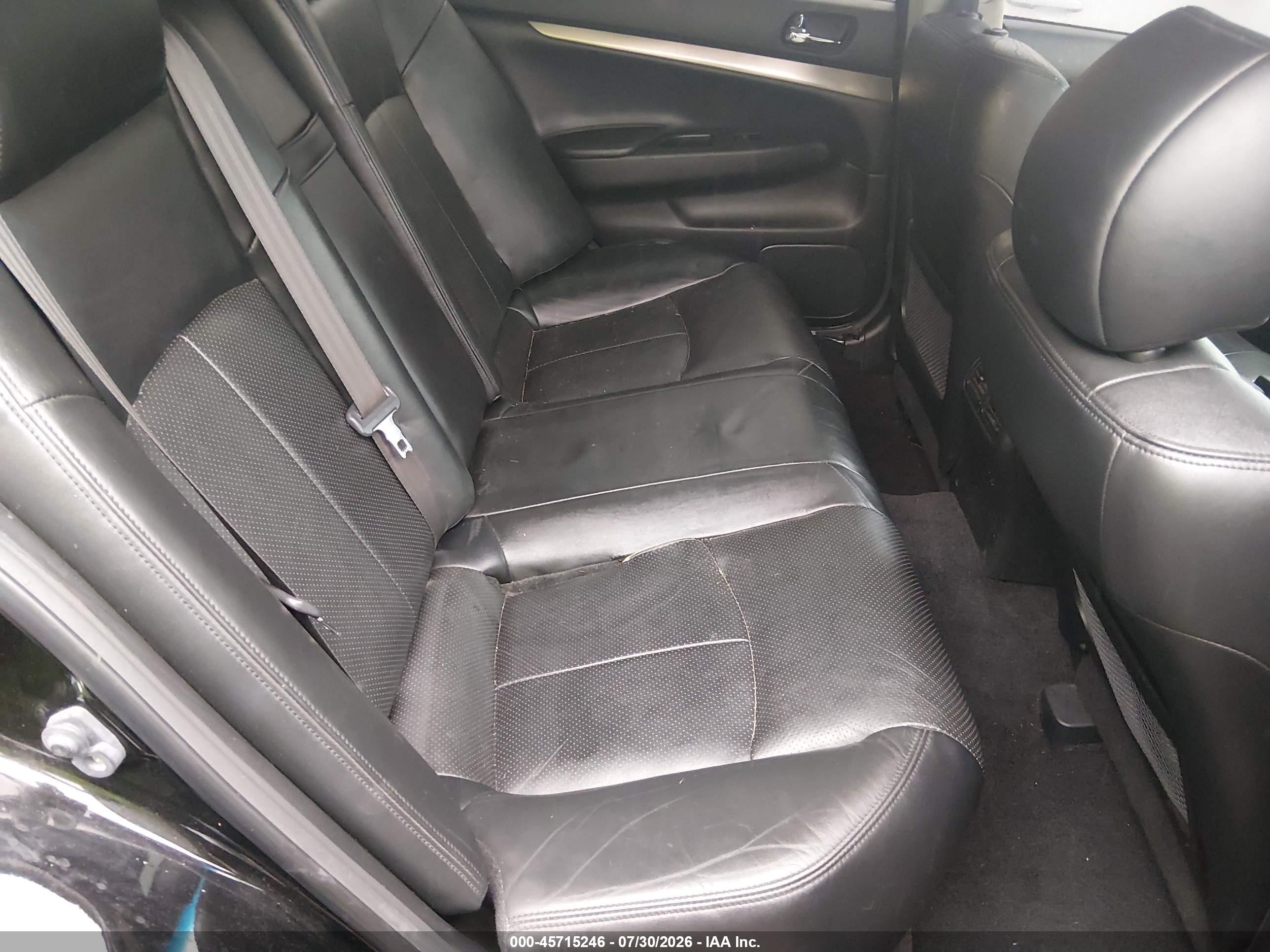 2011 Infiniti G25x   Black vin: JN1DV6AR2BM651969