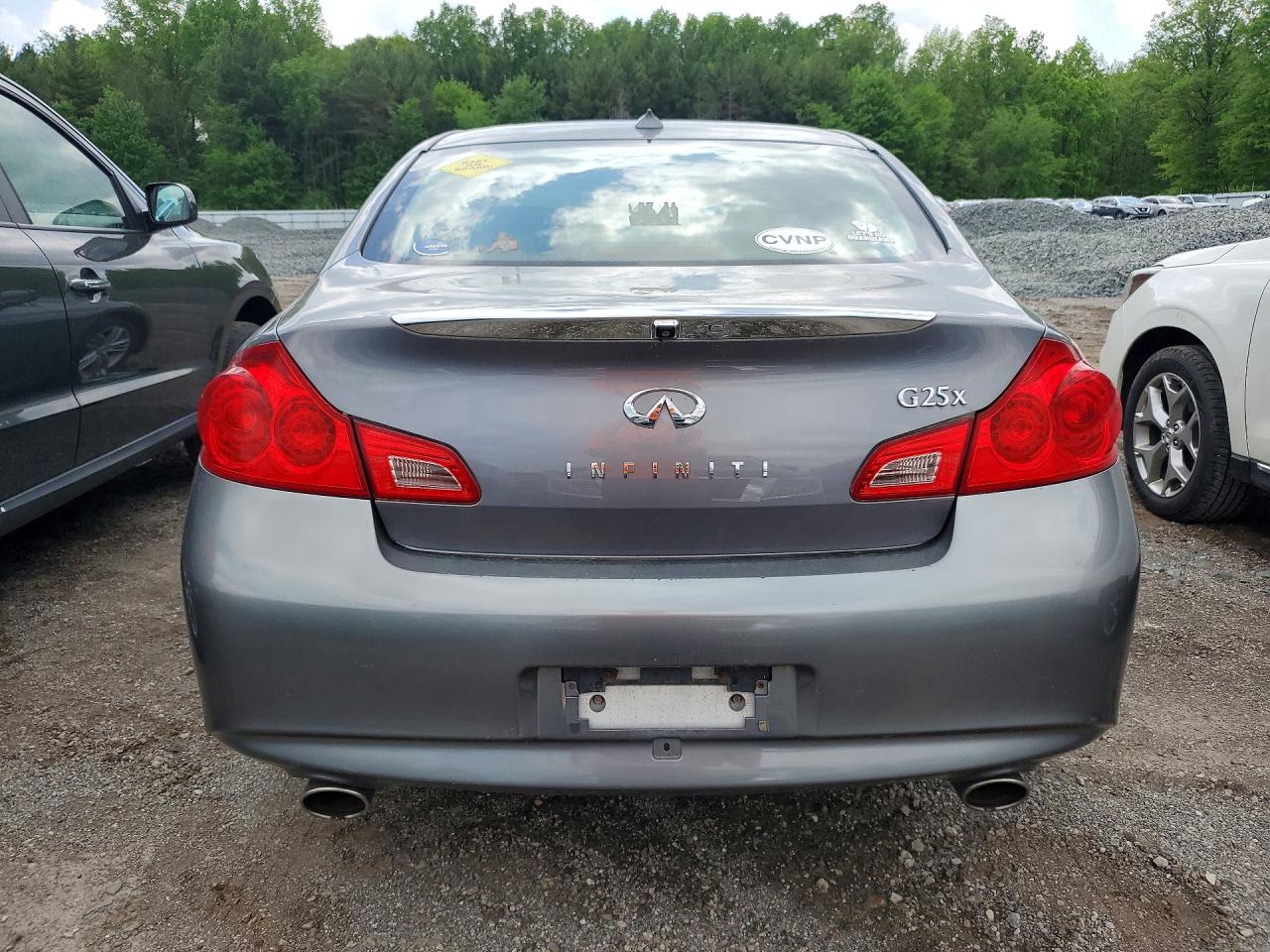 2011 Infiniti G25 Sedan X Gray vin: JN1DV6AR2BM653902